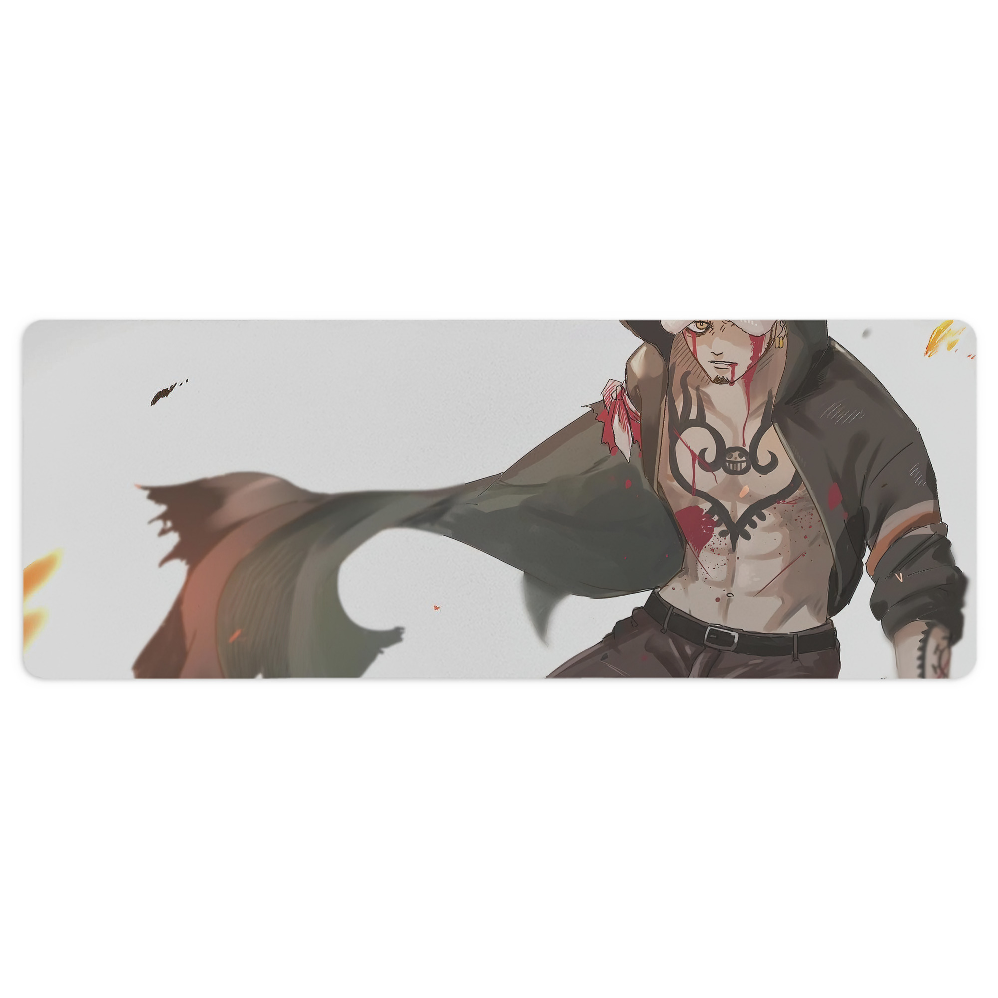 （画像用） ワンピース ONE PIECE ステッチ加工 大判デスクマット／滑り止めマウスパッド