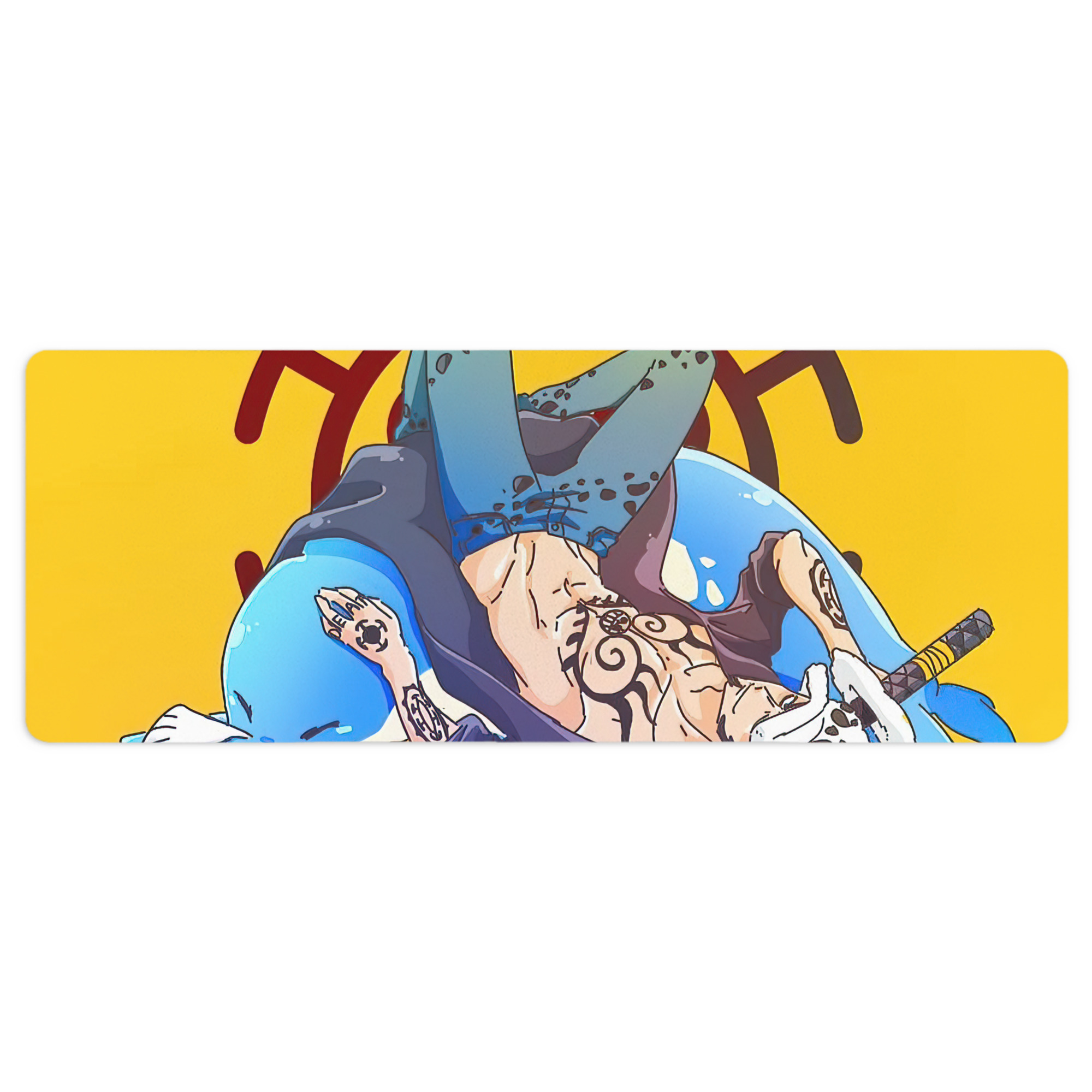 （画像用） ワンピース ONE PIECE ステッチ加工 大判デスクマット／滑り止めマウスパッド