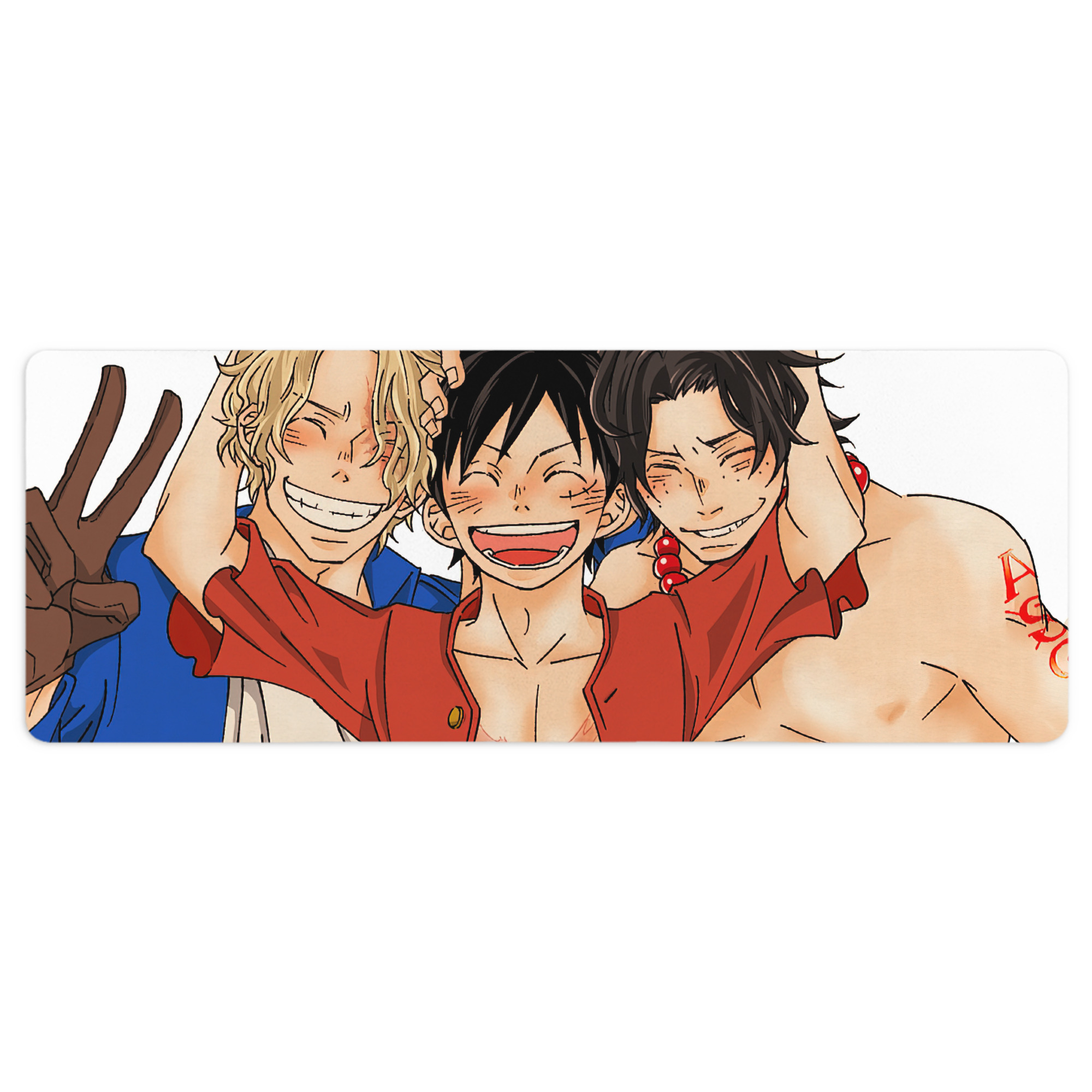 （画像用） ワンピース ONE PIECE ステッチ加工 大判デスクマット／滑り止めマウスパッド