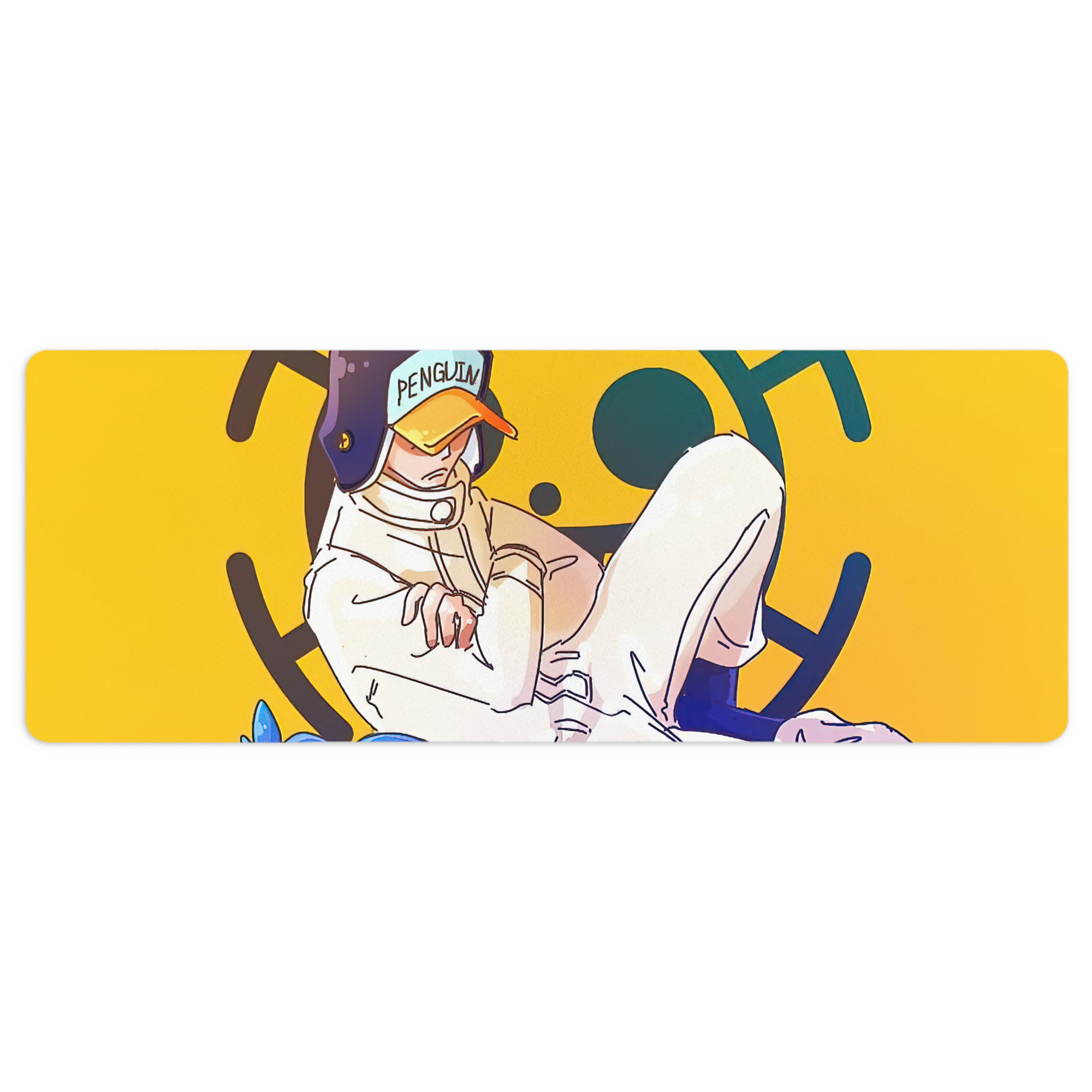 （画像用） ワンピース ONE PIECE ステッチ加工 大判デスクマット／滑り止めマウスパッド