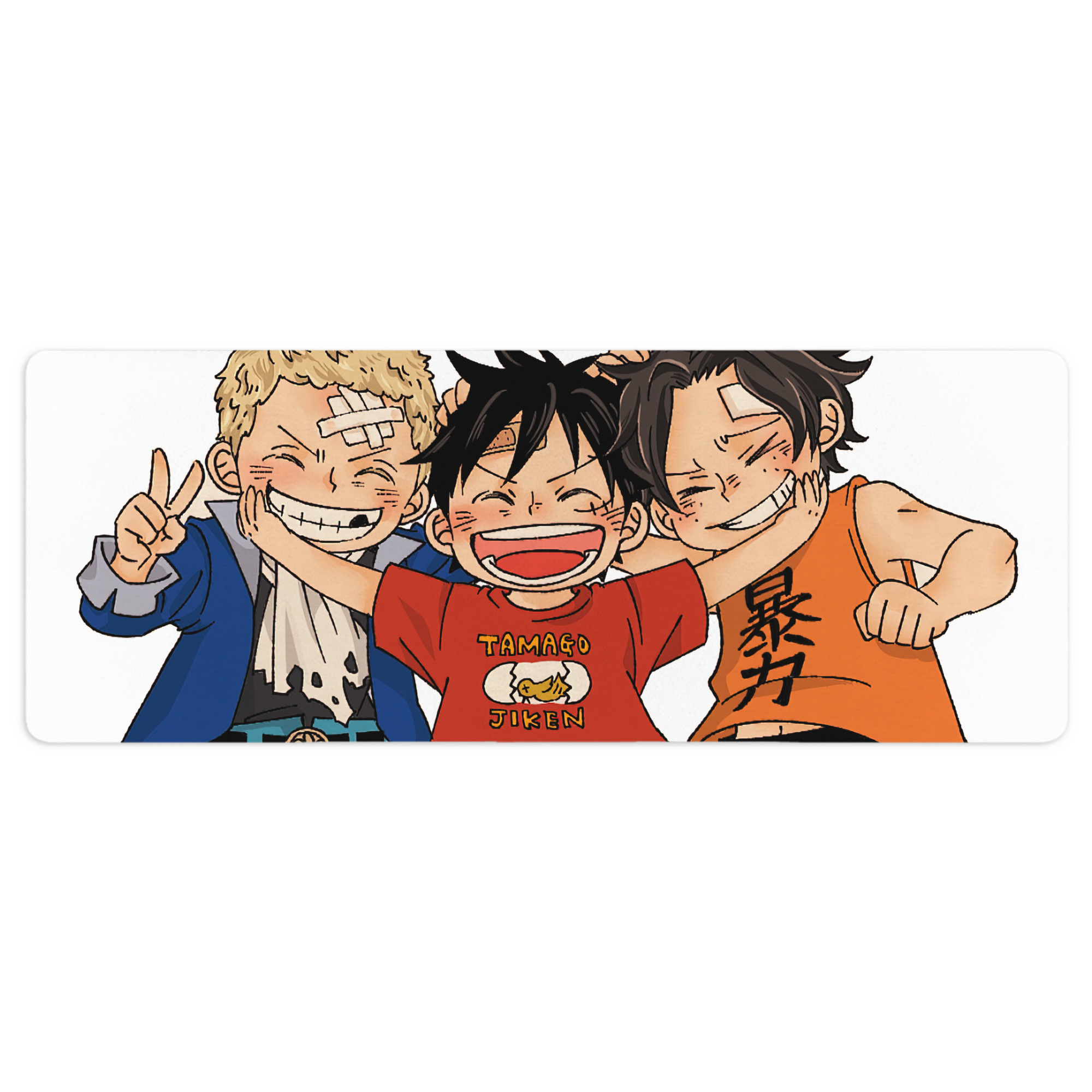 （画像用） ワンピース ONE PIECE ステッチ加工 大判デスクマット／滑り止めマウスパッド