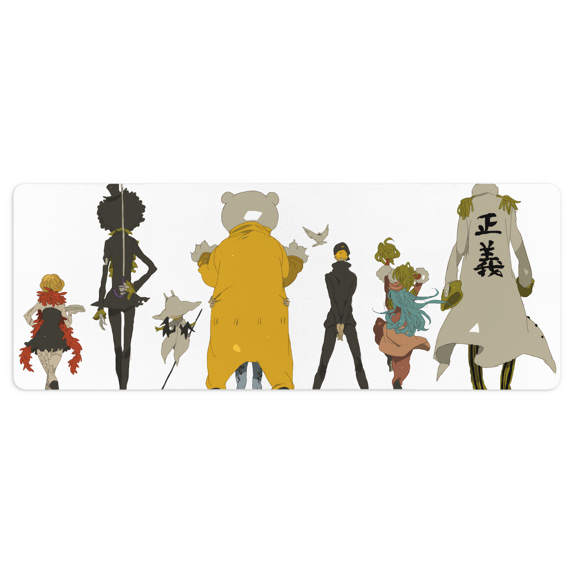 （画像用） ワンピース ONE PIECE ステッチ加工 大判デスクマット／滑り止めマウスパッド