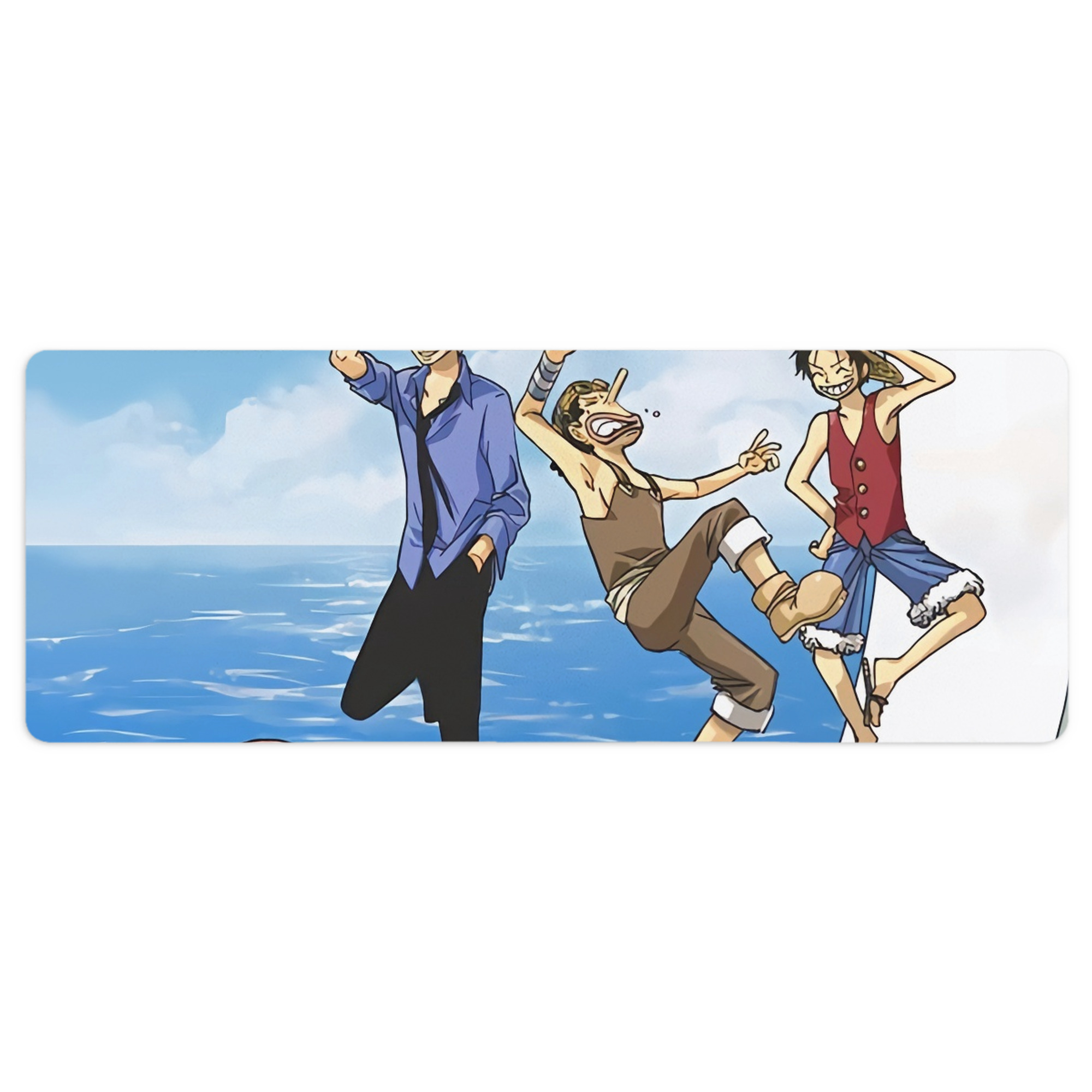 （画像用） ワンピース ONE PIECE ステッチ加工 大判デスクマット／滑り止めマウスパッド