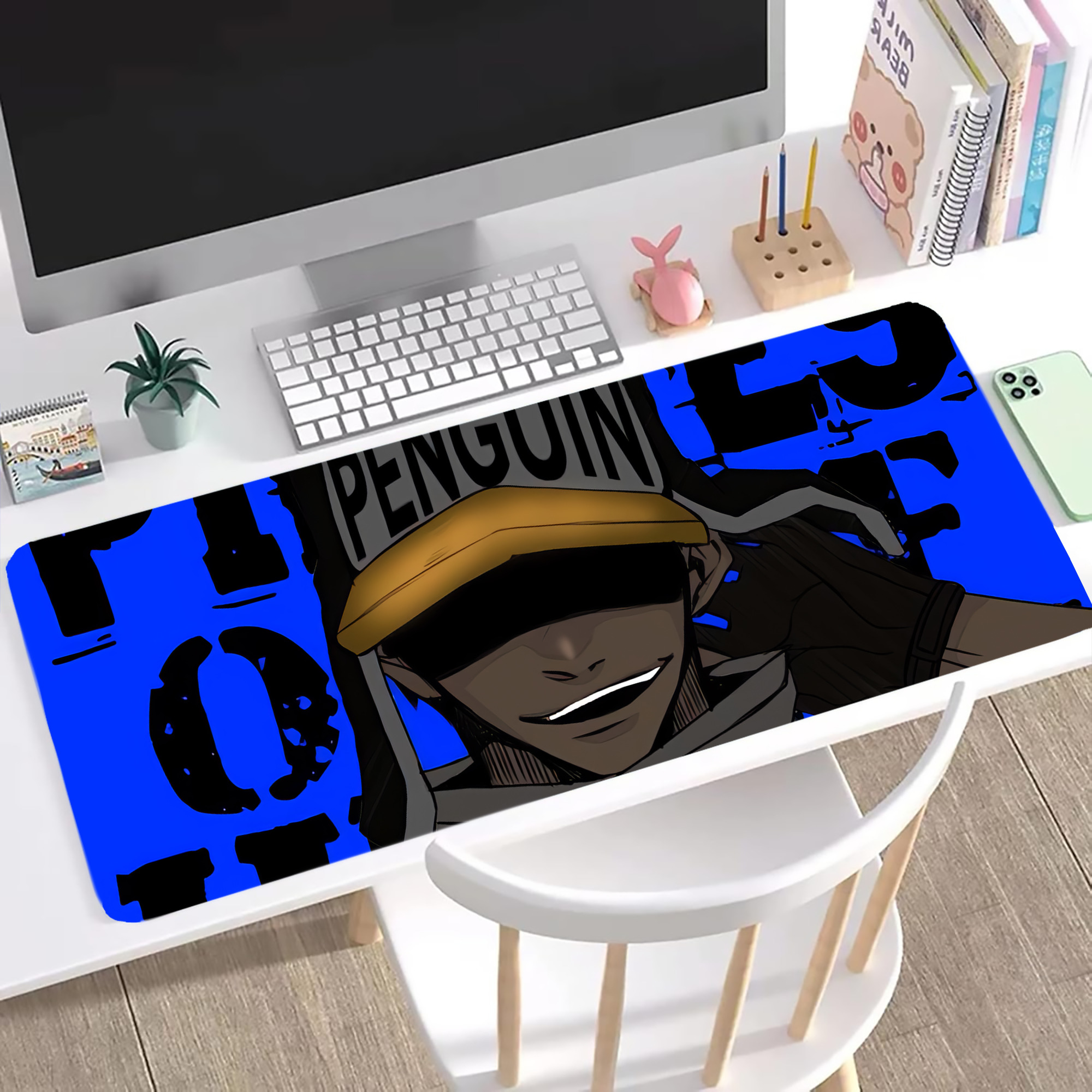 ワンピース ONE PIECE ステッチ加工 大判デスクマット／滑り止めマウスパッド