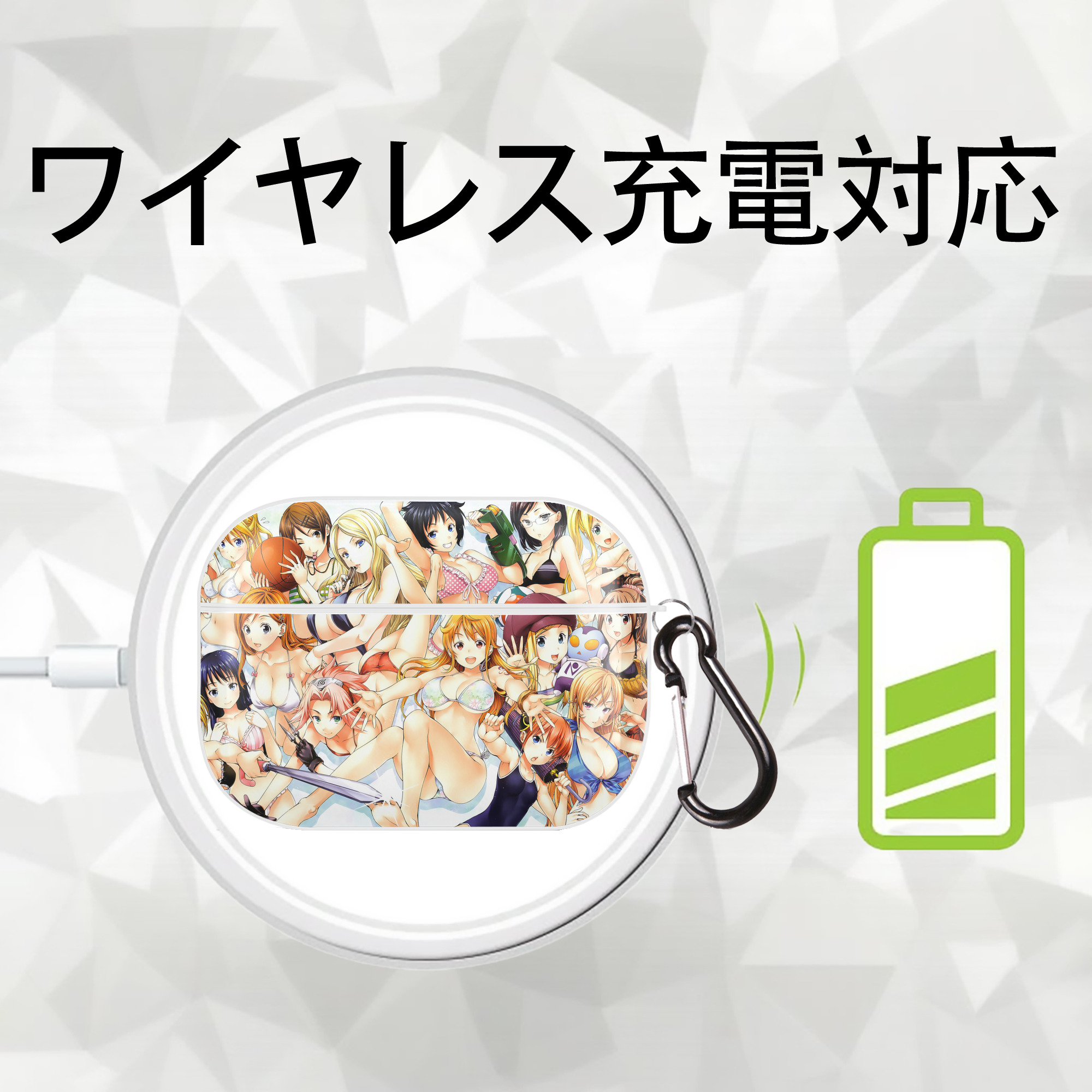 ワンピース ONE PIECE 【AirPods Pro用】ハードシェル保護ケース 耐衝撃・防指紋・カラビナ付き商品仕様