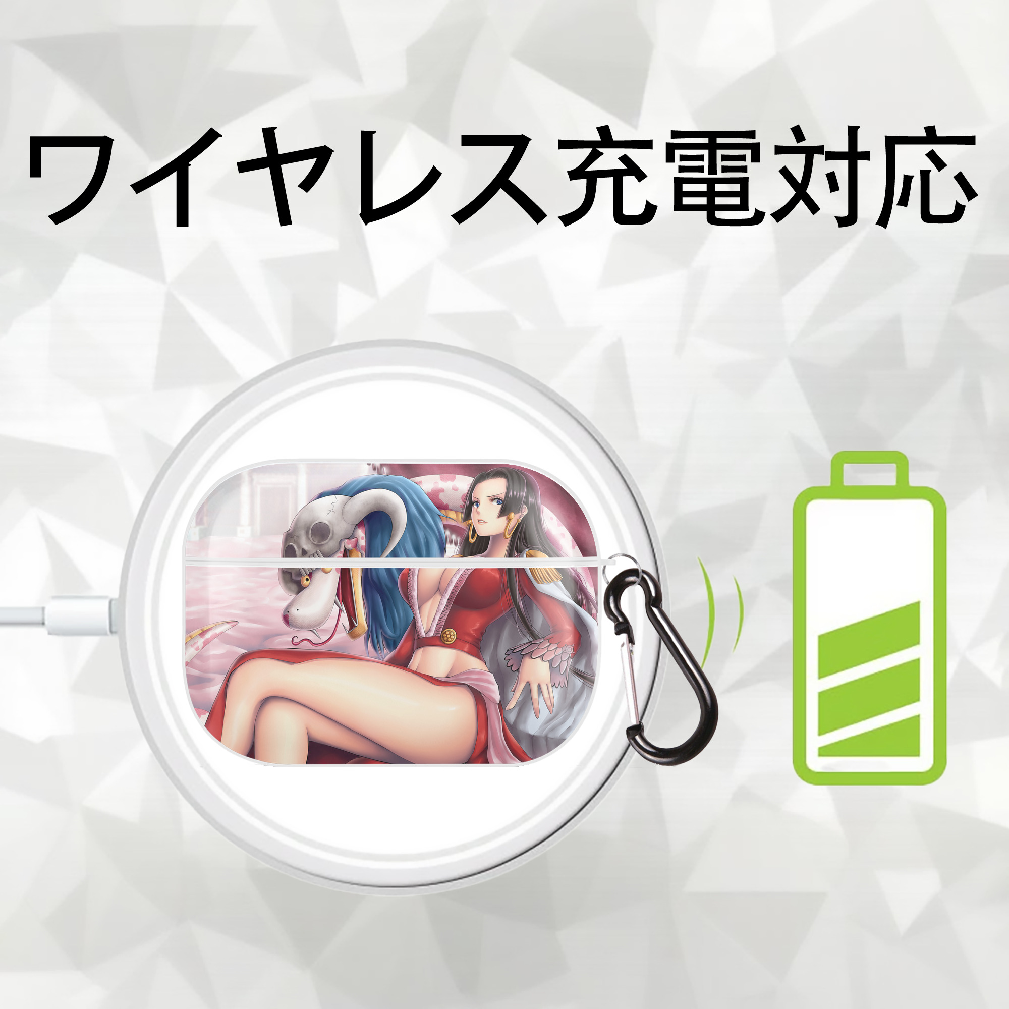 ワンピース ONE PIECE 【AirPods Pro用】ハードシェル保護ケース 耐衝撃・防指紋・カラビナ付き商品仕様