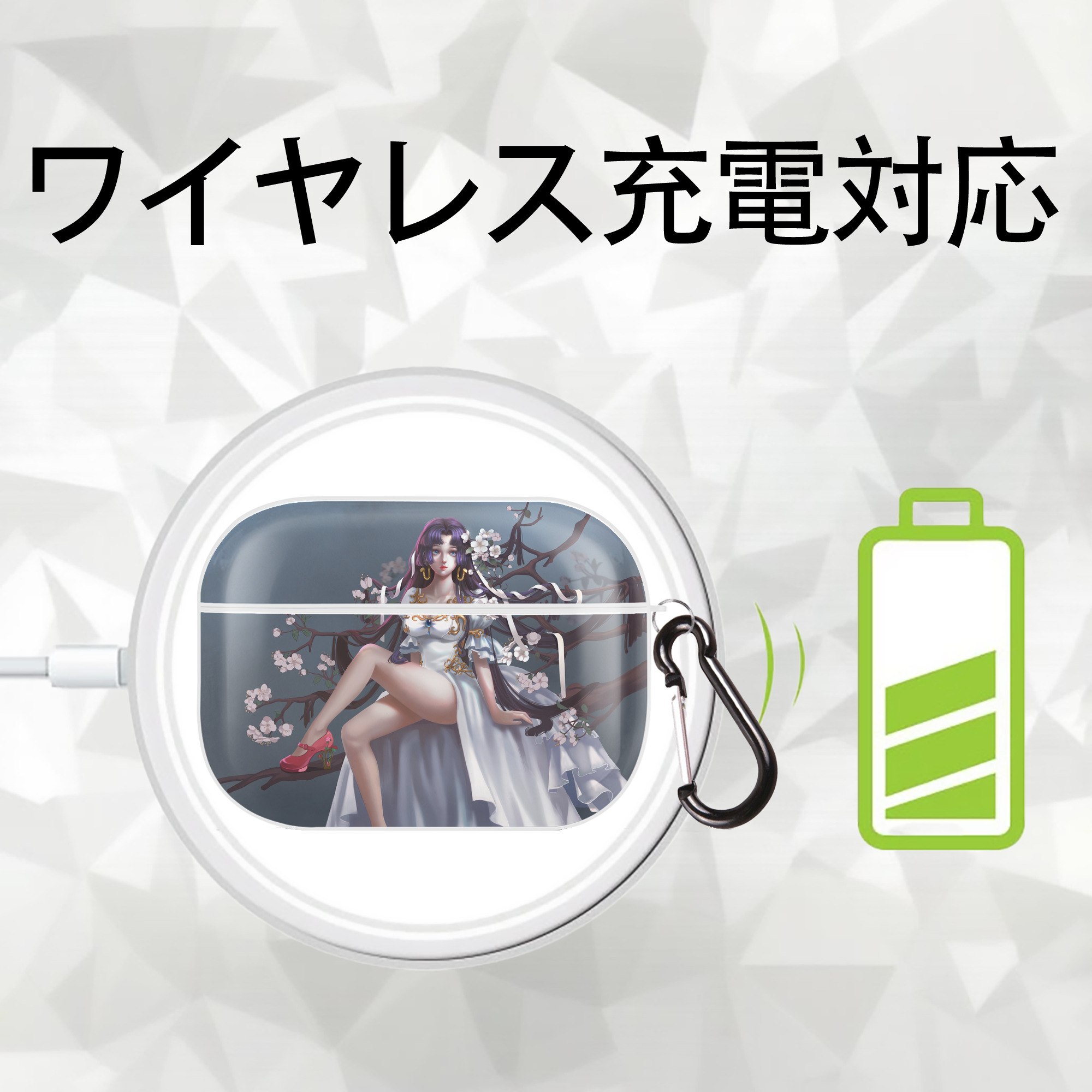 ワンピース ONE PIECE 【AirPods Pro用】ハードシェル保護ケース 耐衝撃・防指紋・カラビナ付き商品仕様