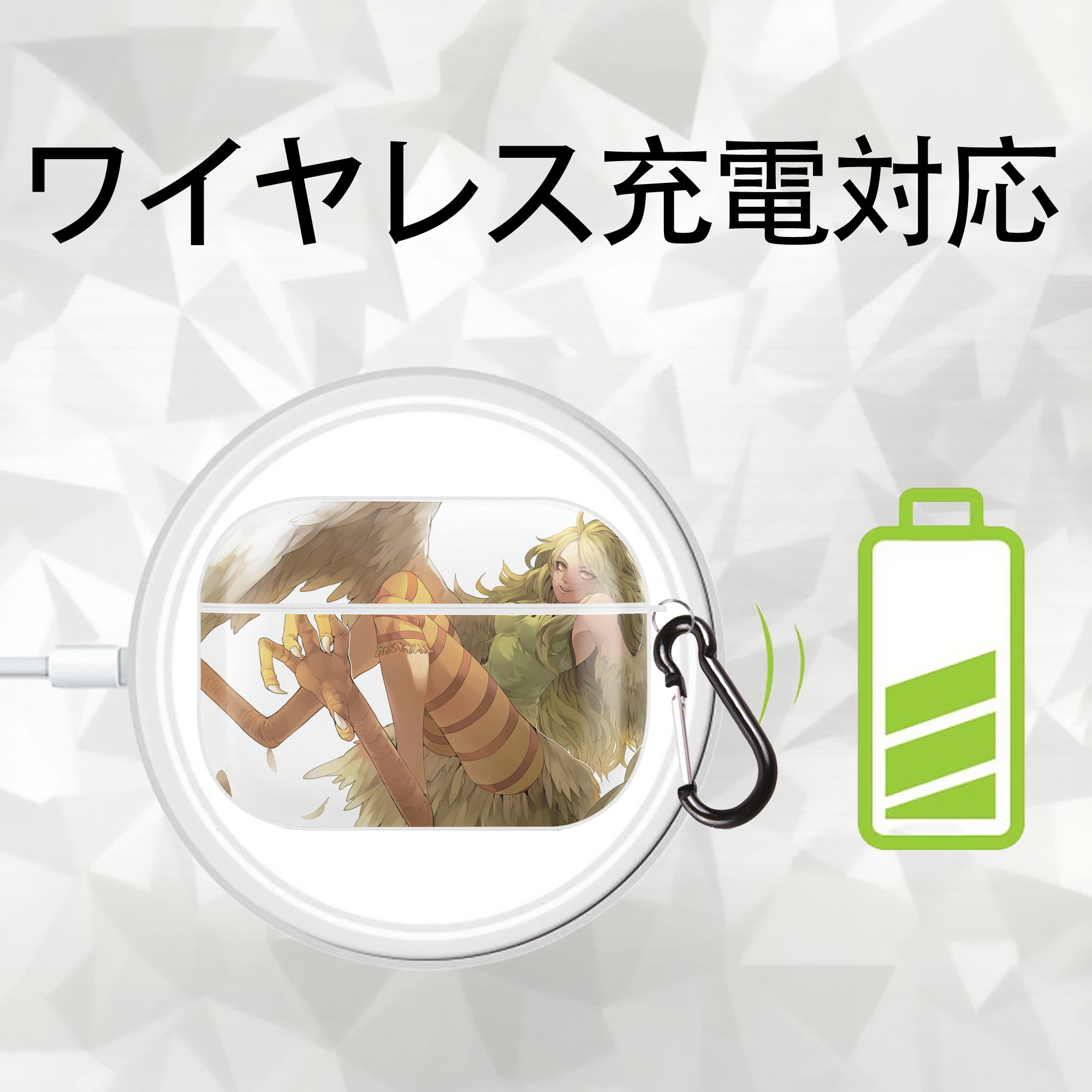 ワンピース ONE PIECE 【AirPods Pro用】ハードシェル保護ケース 耐衝撃・防指紋・カラビナ付き商品仕様