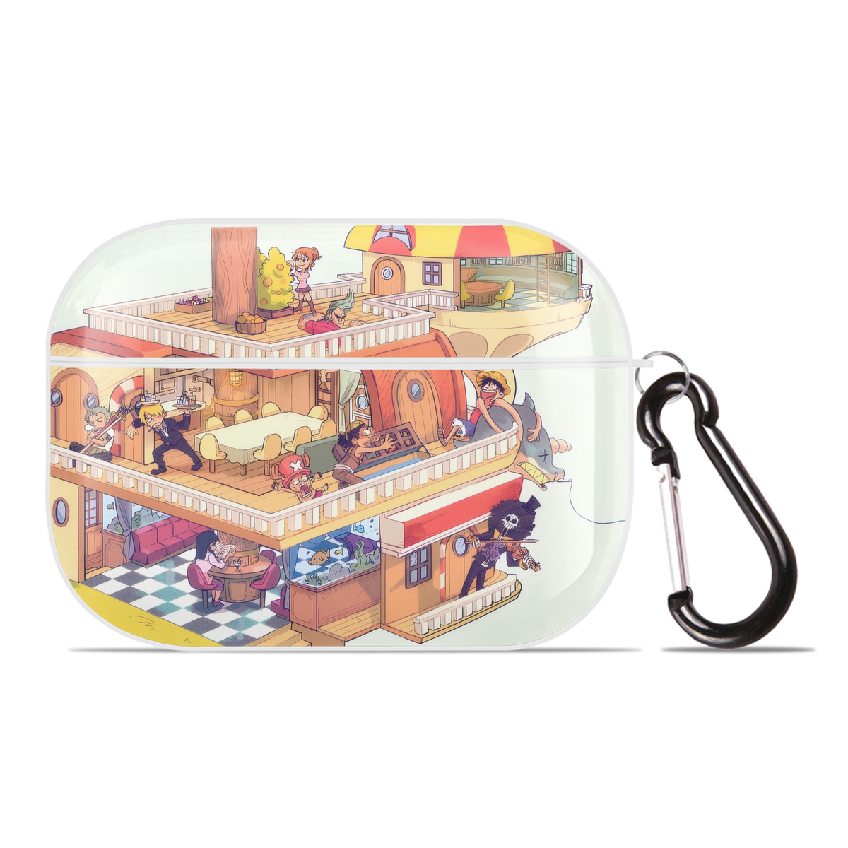 （画像用） ワンピース ONE PIECE 【AirPods Pro用】ハードシェル保護ケース 耐衝撃・防指紋・カラビナ付き商品仕様