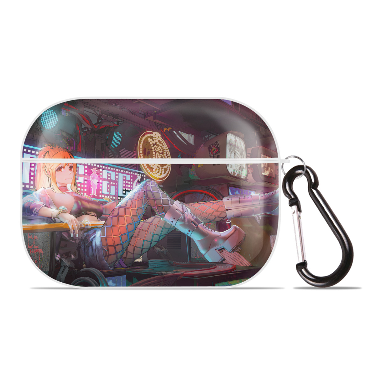（画像用） ワンピース ONE PIECE 【AirPods Pro用】ハードシェル保護ケース 耐衝撃・防指紋・カラビナ付き商品仕様