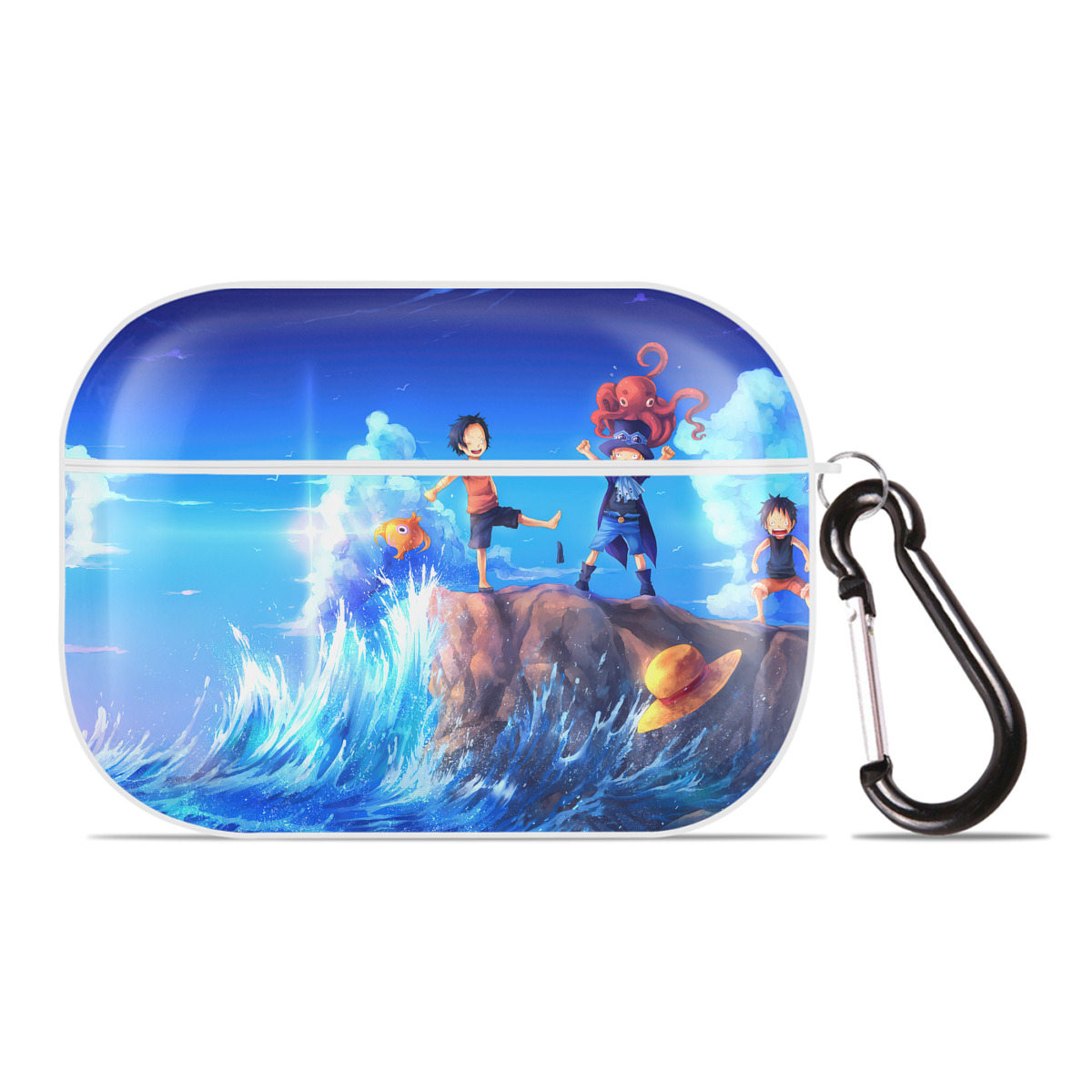 （画像用） ワンピース ONE PIECE 【AirPods Pro用】ハードシェル保護ケース 耐衝撃・防指紋・カラビナ付き商品仕様