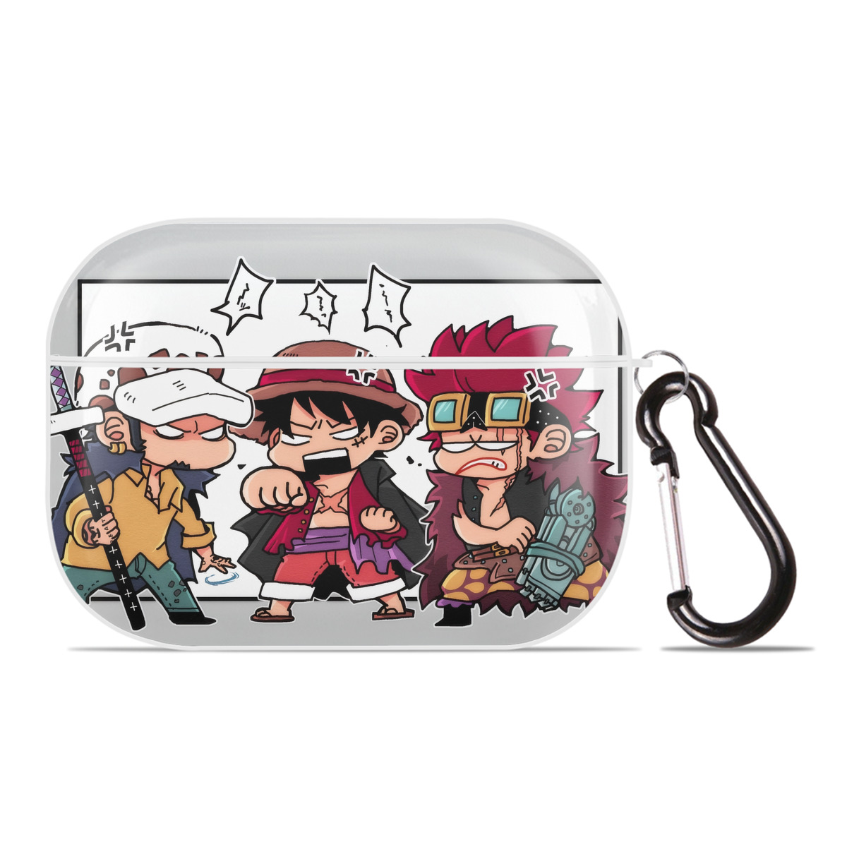 （画像用） ワンピース ONE PIECE 【AirPods Pro用】ハードシェル保護ケース 耐衝撃・防指紋・カラビナ付き商品仕様