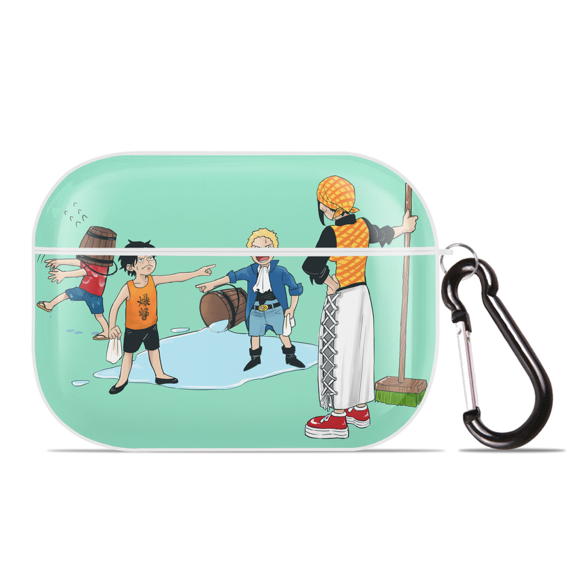 （画像用） ワンピース ONE PIECE 【AirPods Pro用】ハードシェル保護ケース 耐衝撃・防指紋・カラビナ付き商品仕様