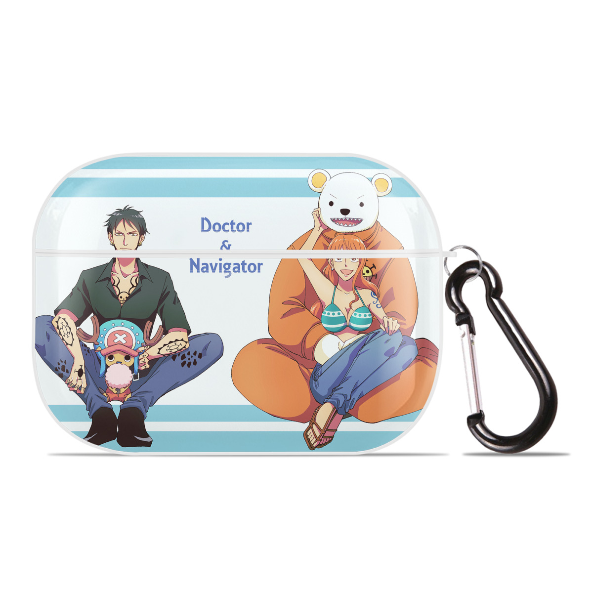 （画像用） ワンピース ONE PIECE 【AirPods Pro用】ハードシェル保護ケース 耐衝撃・防指紋・カラビナ付き商品仕様