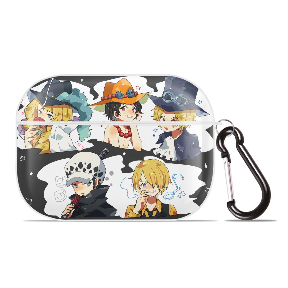 （画像用） ワンピース ONE PIECE 【AirPods Pro用】ハードシェル保護ケース 耐衝撃・防指紋・カラビナ付き商品仕様