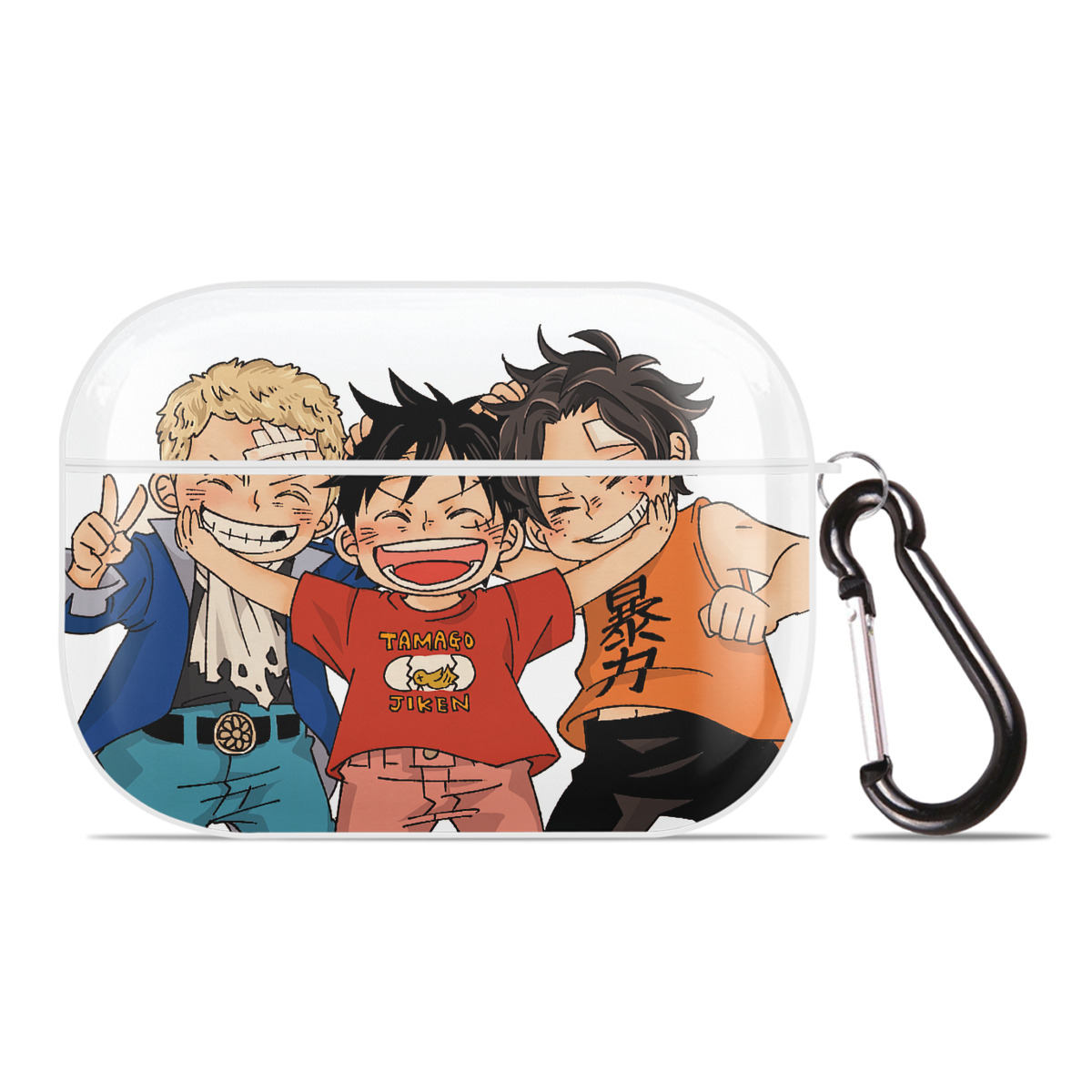 （画像用） ワンピース ONE PIECE 【AirPods Pro用】ハードシェル保護ケース 耐衝撃・防指紋・カラビナ付き商品仕様