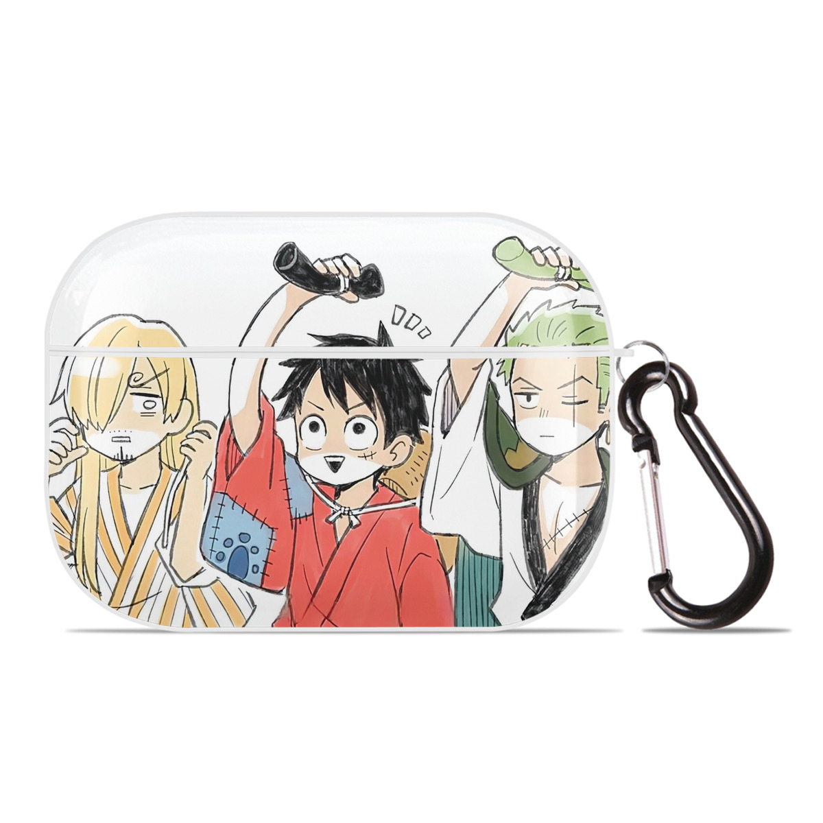 （画像用） ワンピース ONE PIECE 【AirPods Pro用】ハードシェル保護ケース 耐衝撃・防指紋・カラビナ付き商品仕様