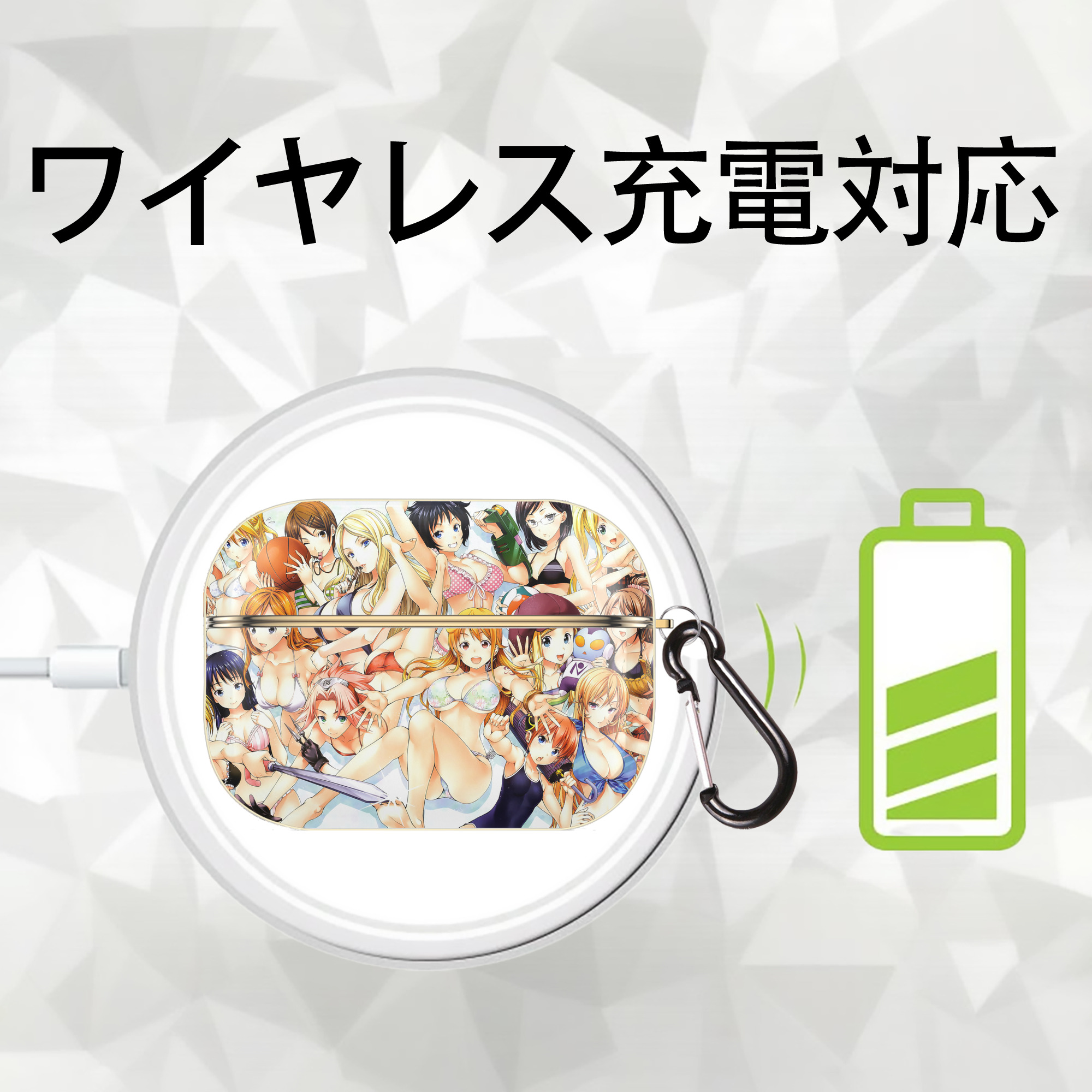 ワンピース ONE PIECE 【AirPods Pro用】ハードシェル保護ケース｜耐衝撃・防指紋・カラビナ付き商品仕様