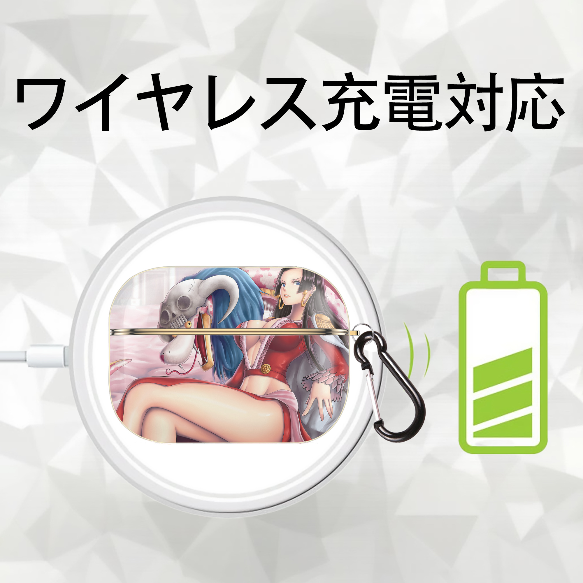 ワンピース ONE PIECE 【AirPods Pro用】ハードシェル保護ケース｜耐衝撃・防指紋・カラビナ付き商品仕様