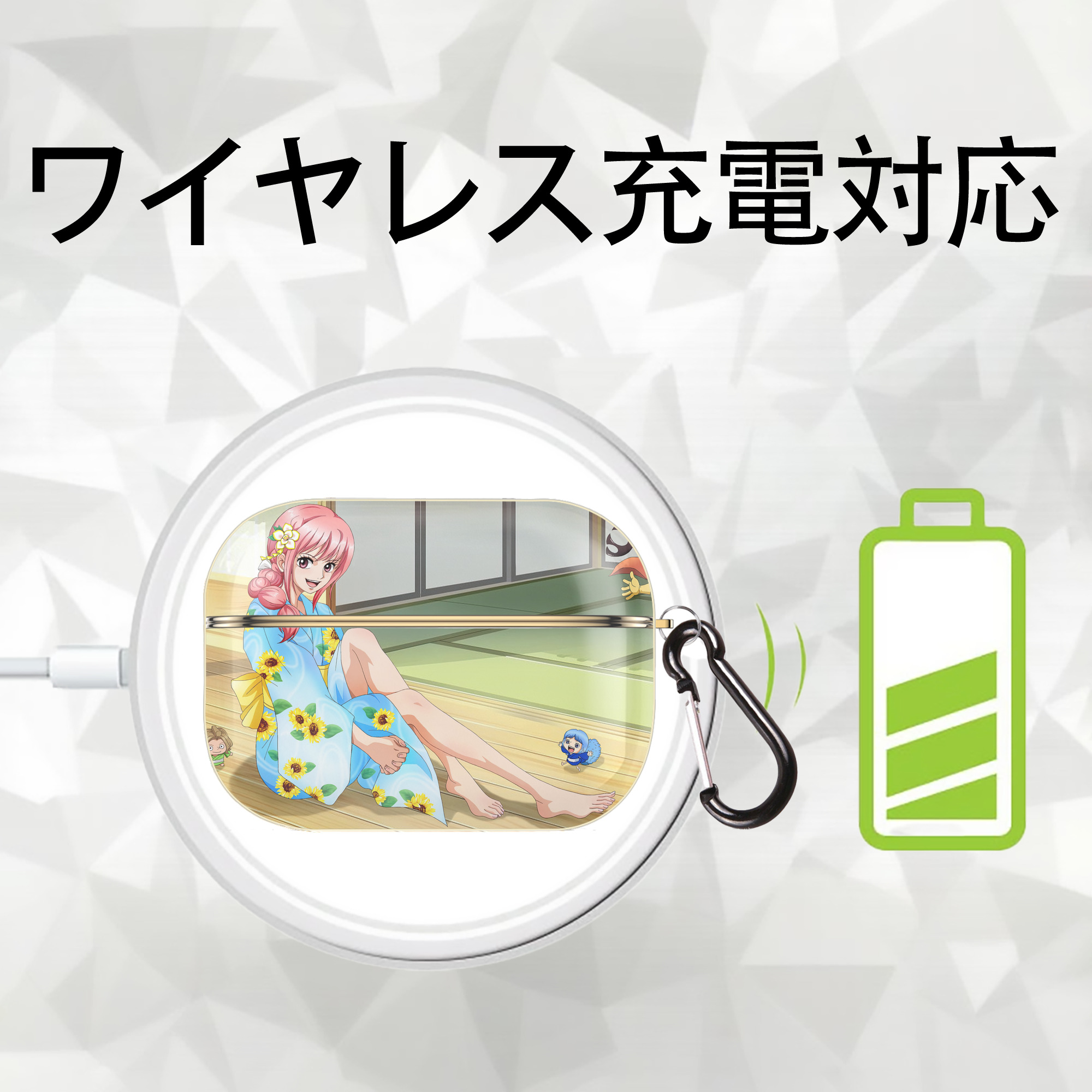 ワンピース ONE PIECE 【AirPods Pro用】ハードシェル保護ケース｜耐衝撃・防指紋・カラビナ付き商品仕様