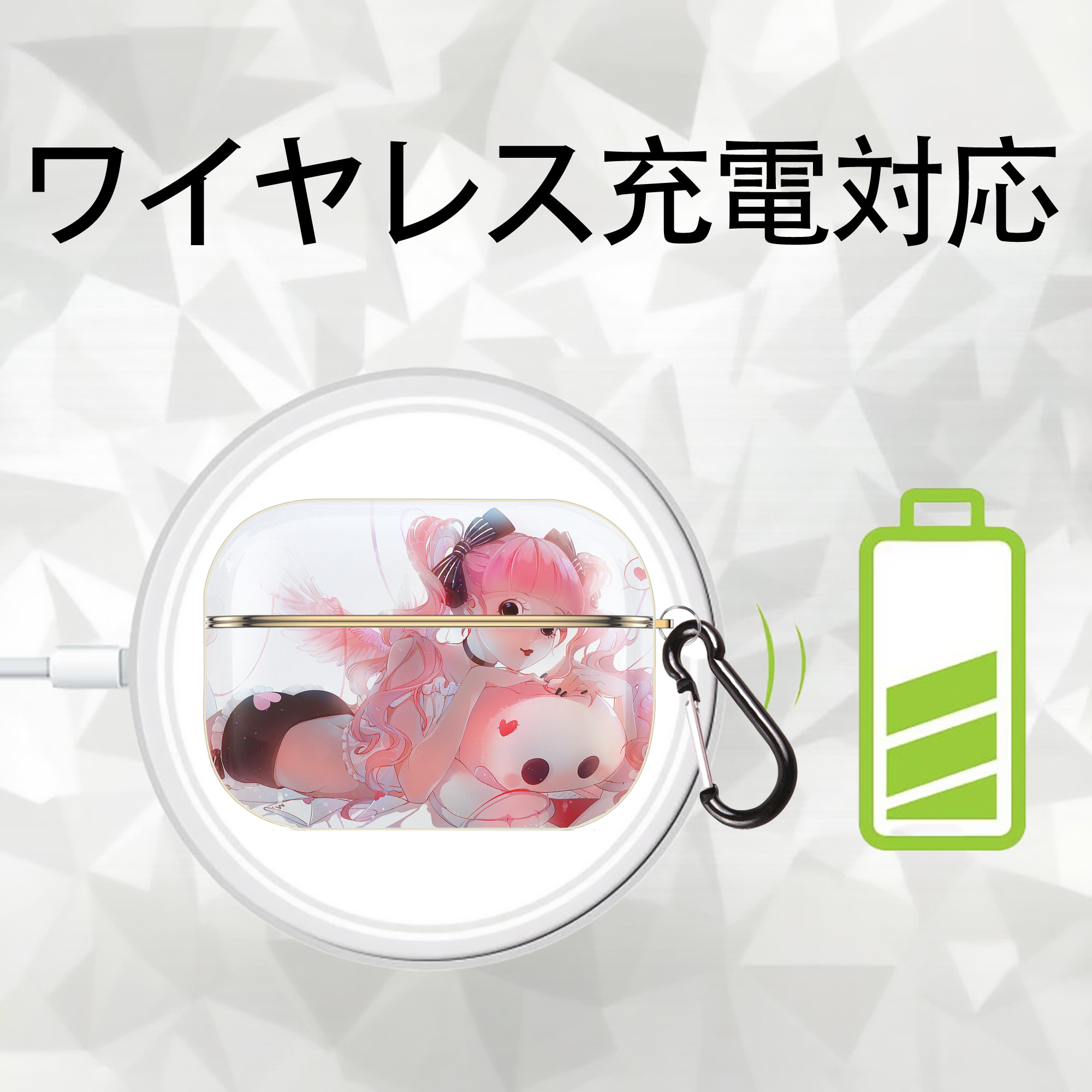 ワンピース ONE PIECE 【AirPods Pro用】ハードシェル保護ケース｜耐衝撃・防指紋・カラビナ付き商品仕様