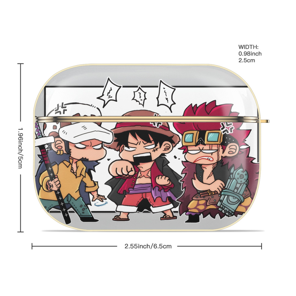 ワンピース ONE PIECE 【AirPods Pro用】ハードシェル保護ケース｜耐衝撃・防指紋・カラビナ付き商品仕様