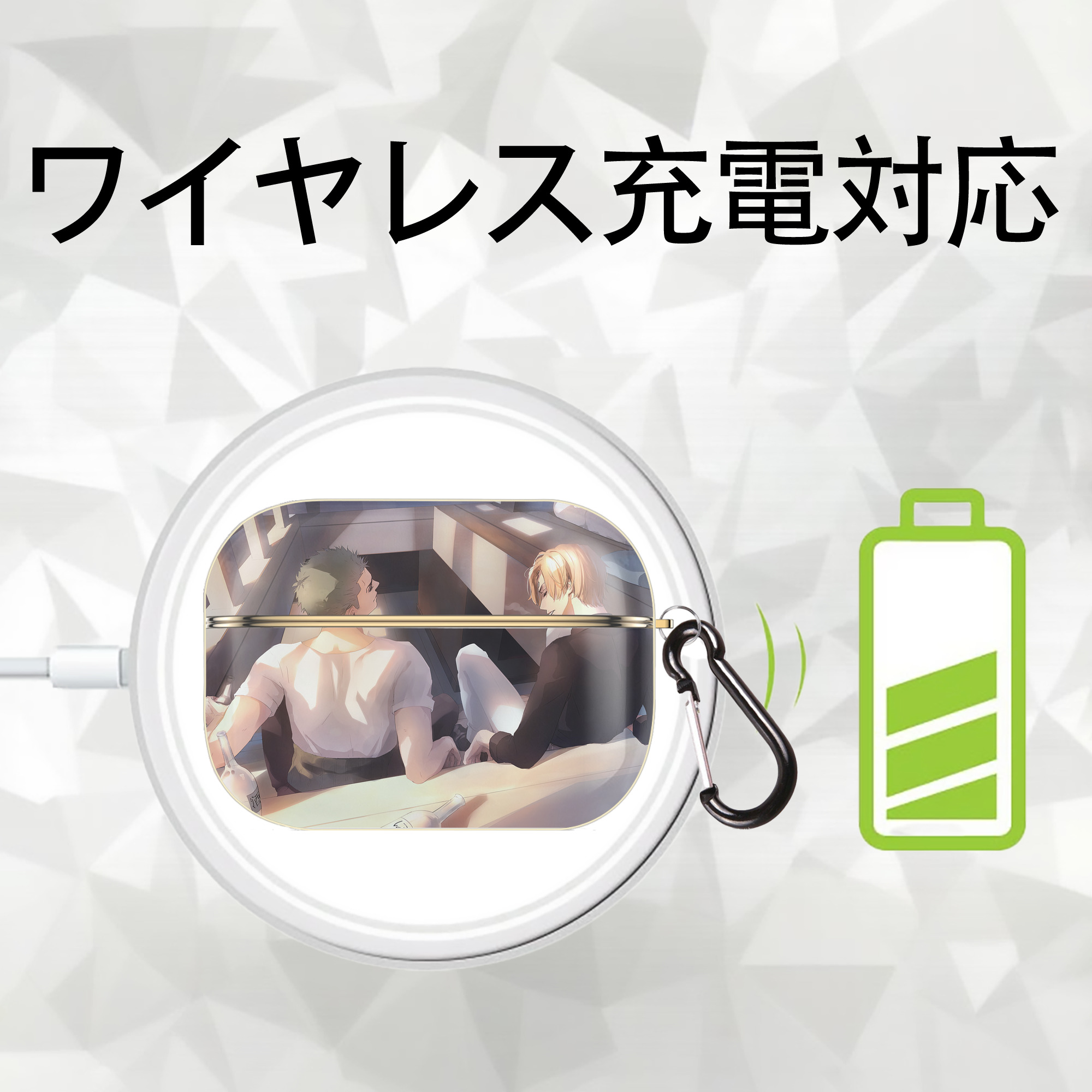 ワンピース ONE PIECE 【AirPods Pro用】ハードシェル保護ケース｜耐衝撃・防指紋・カラビナ付き商品仕様