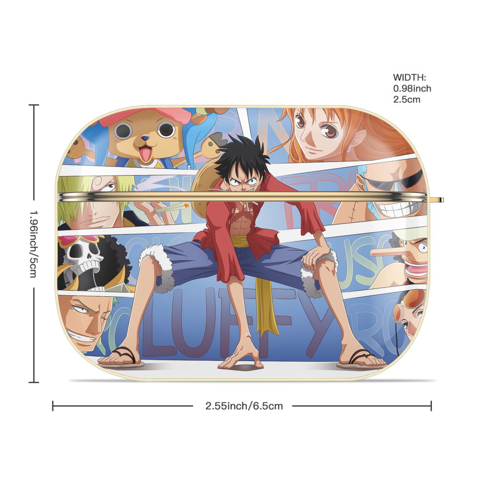 ワンピース ONE PIECE 【AirPods Pro用】ハードシェル保護ケース｜耐衝撃・防指紋・カラビナ付き商品仕様