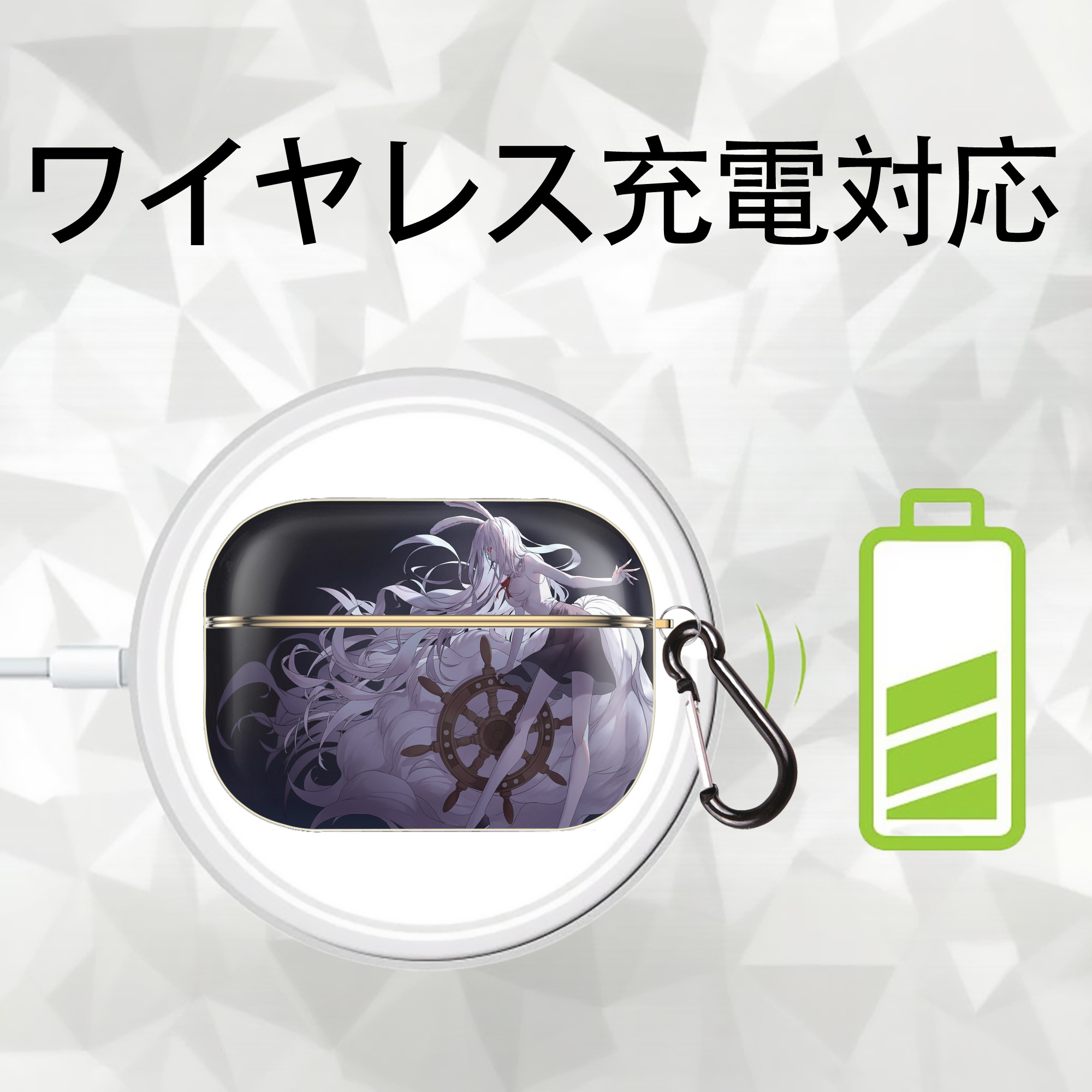 ワンピース ONE PIECE 【AirPods Pro用】ハードシェル保護ケース｜耐衝撃・防指紋・カラビナ付き商品仕様