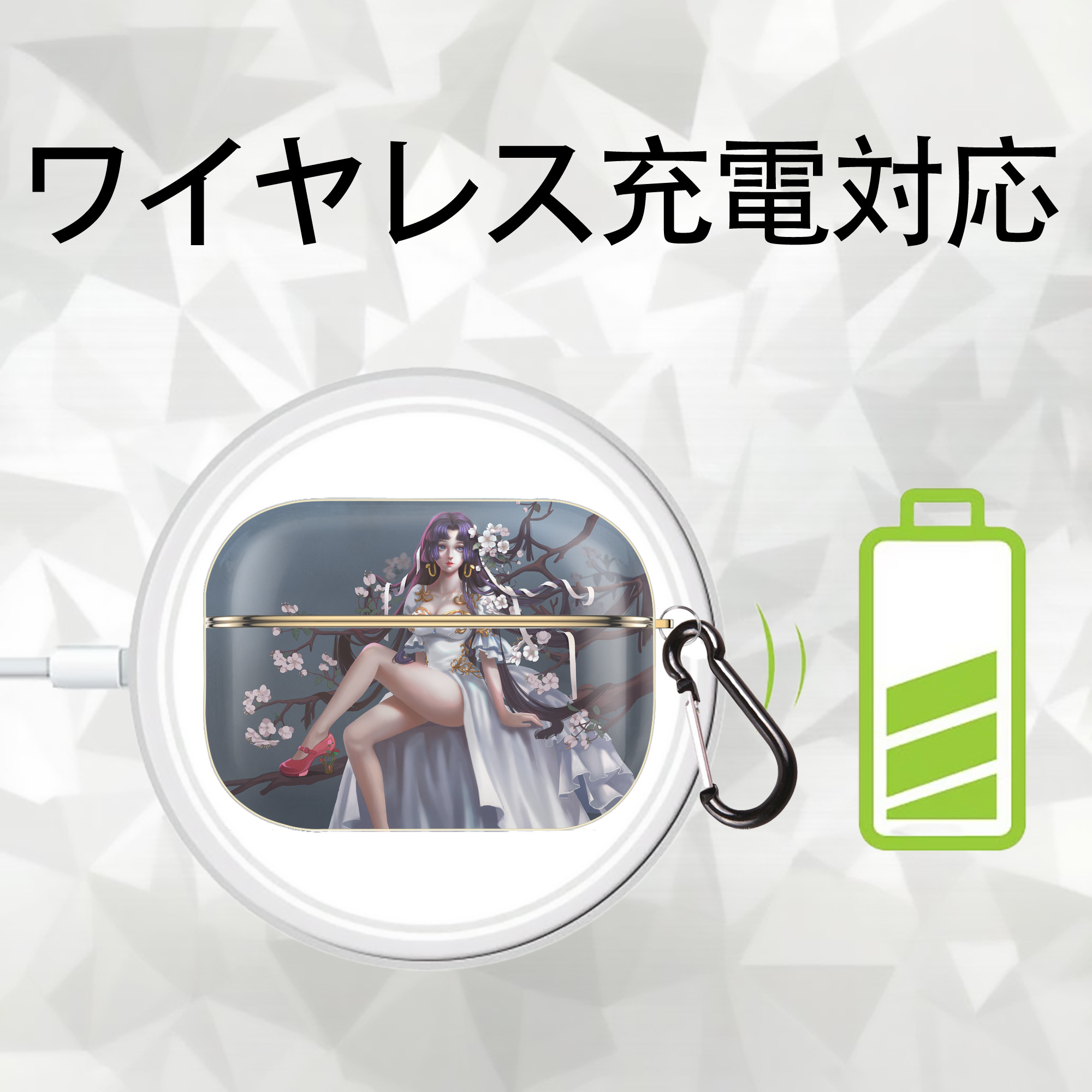ワンピース ONE PIECE 【AirPods Pro用】ハードシェル保護ケース｜耐衝撃・防指紋・カラビナ付き商品仕様