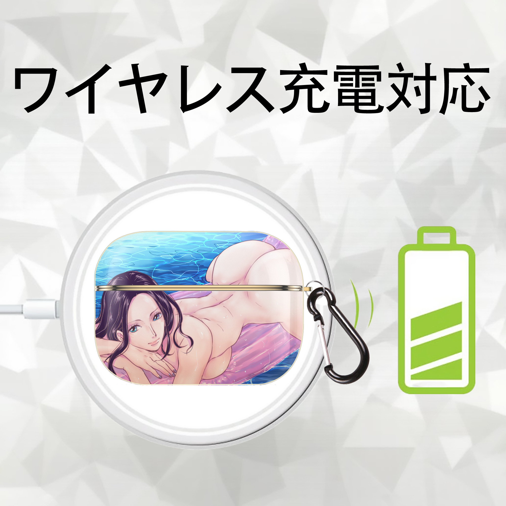 ワンピース ONE PIECE 【AirPods Pro用】ハードシェル保護ケース｜耐衝撃・防指紋・カラビナ付き商品仕様