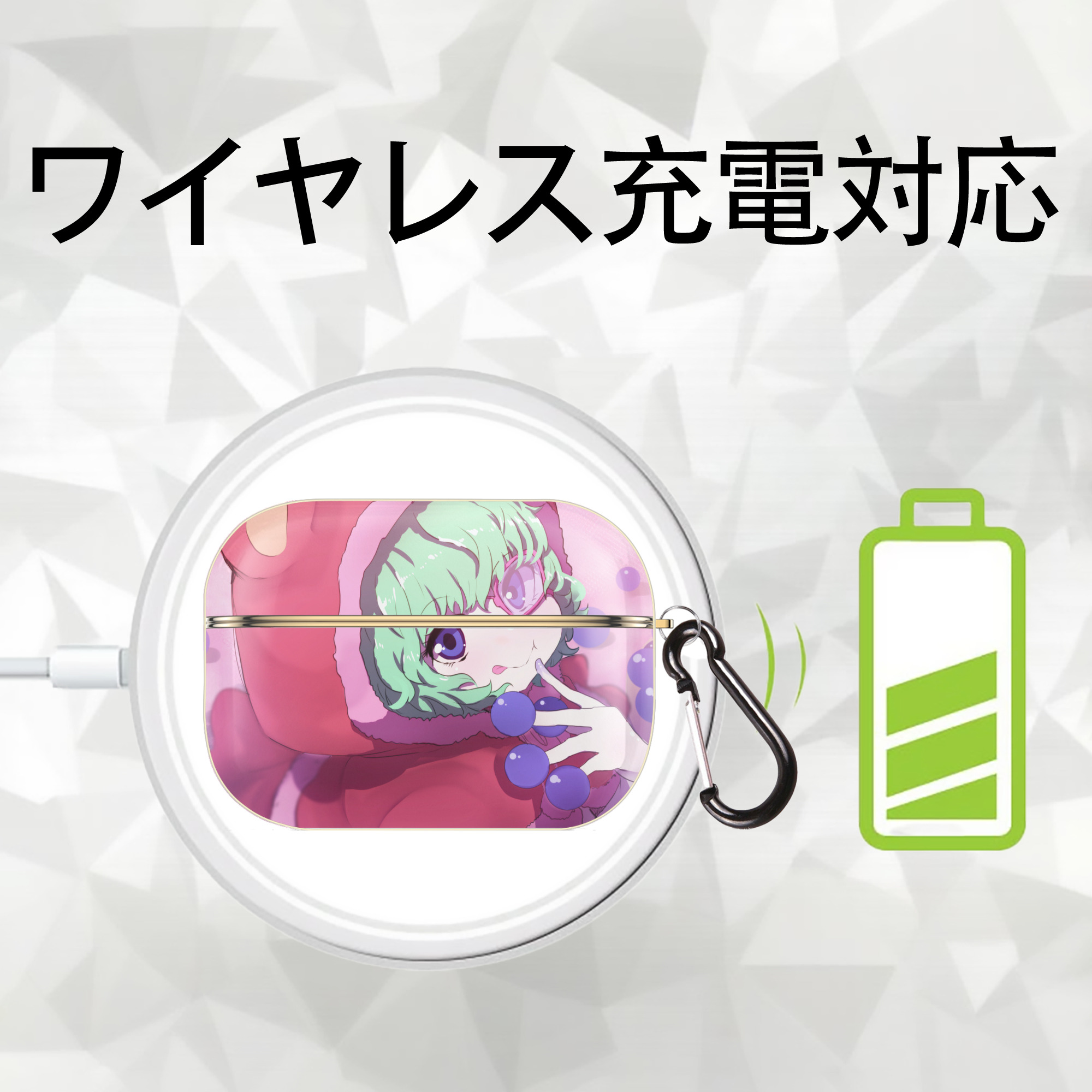 ワンピース ONE PIECE 【AirPods Pro用】ハードシェル保護ケース｜耐衝撃・防指紋・カラビナ付き商品仕様