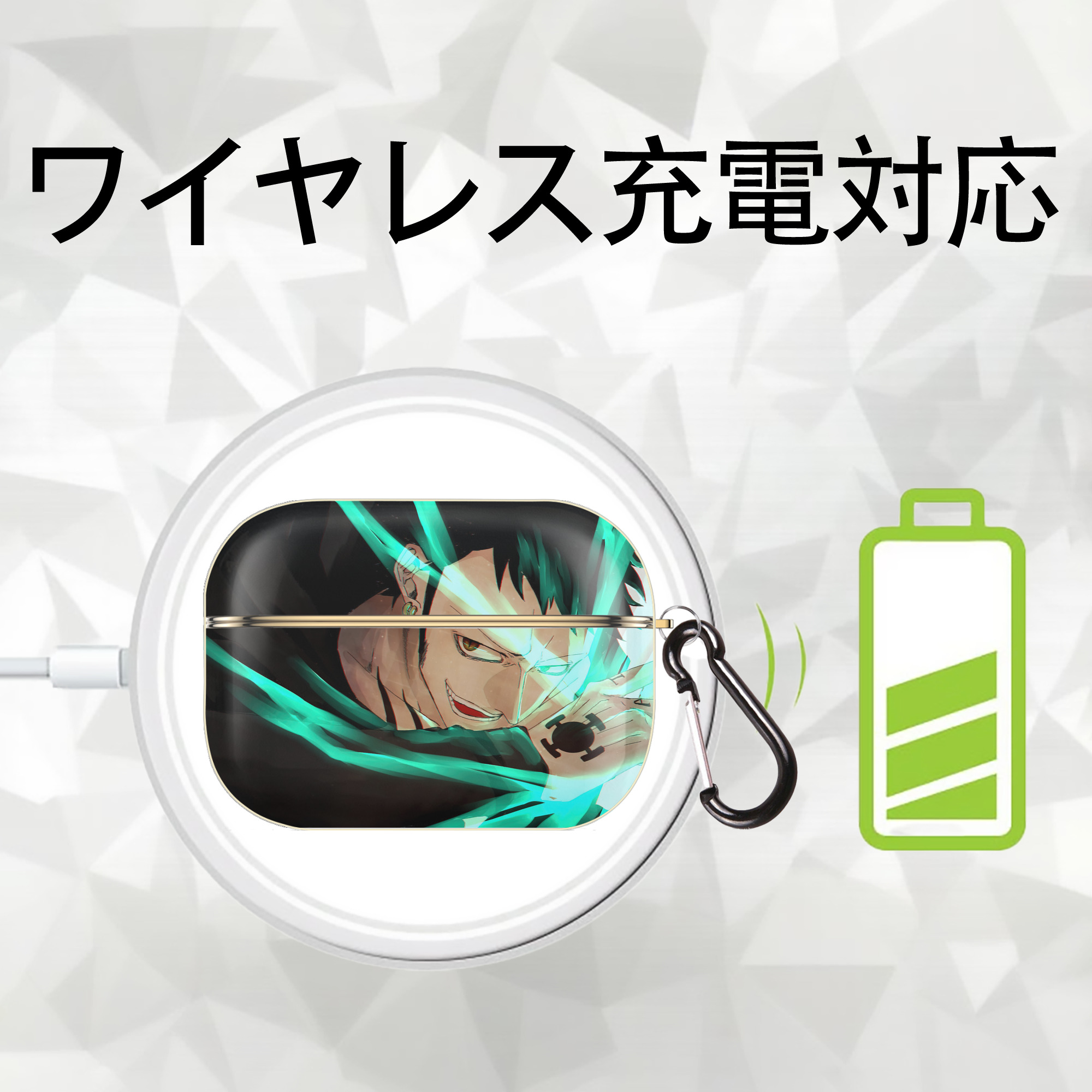 ワンピース ONE PIECE 【AirPods Pro用】ハードシェル保護ケース｜耐衝撃・防指紋・カラビナ付き商品仕様