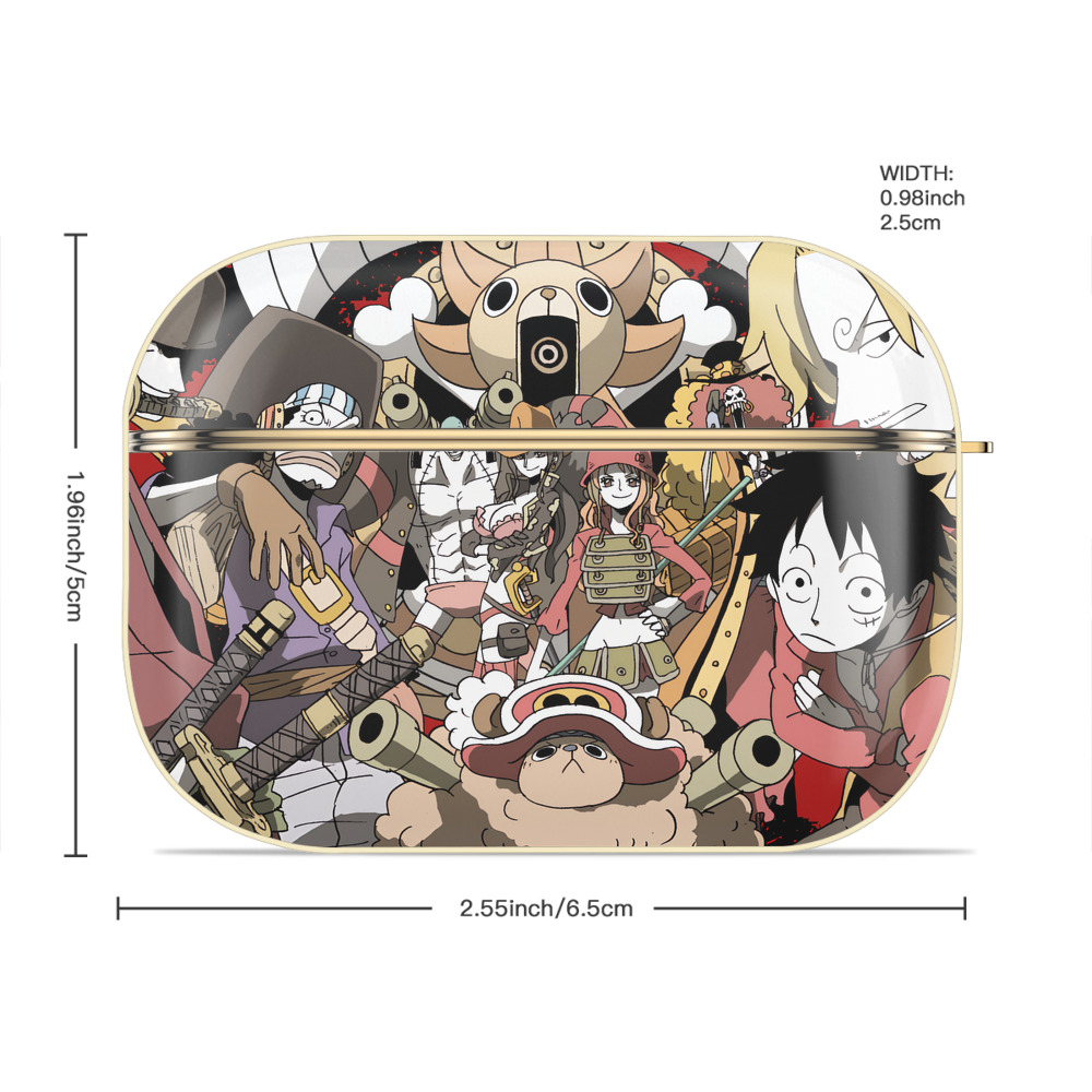 ワンピース ONE PIECE 【AirPods Pro用】ハードシェル保護ケース｜耐衝撃・防指紋・カラビナ付き商品仕様