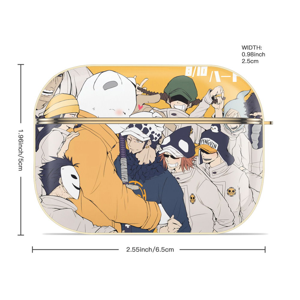ワンピース ONE PIECE 【AirPods Pro用】ハードシェル保護ケース｜耐衝撃・防指紋・カラビナ付き商品仕様