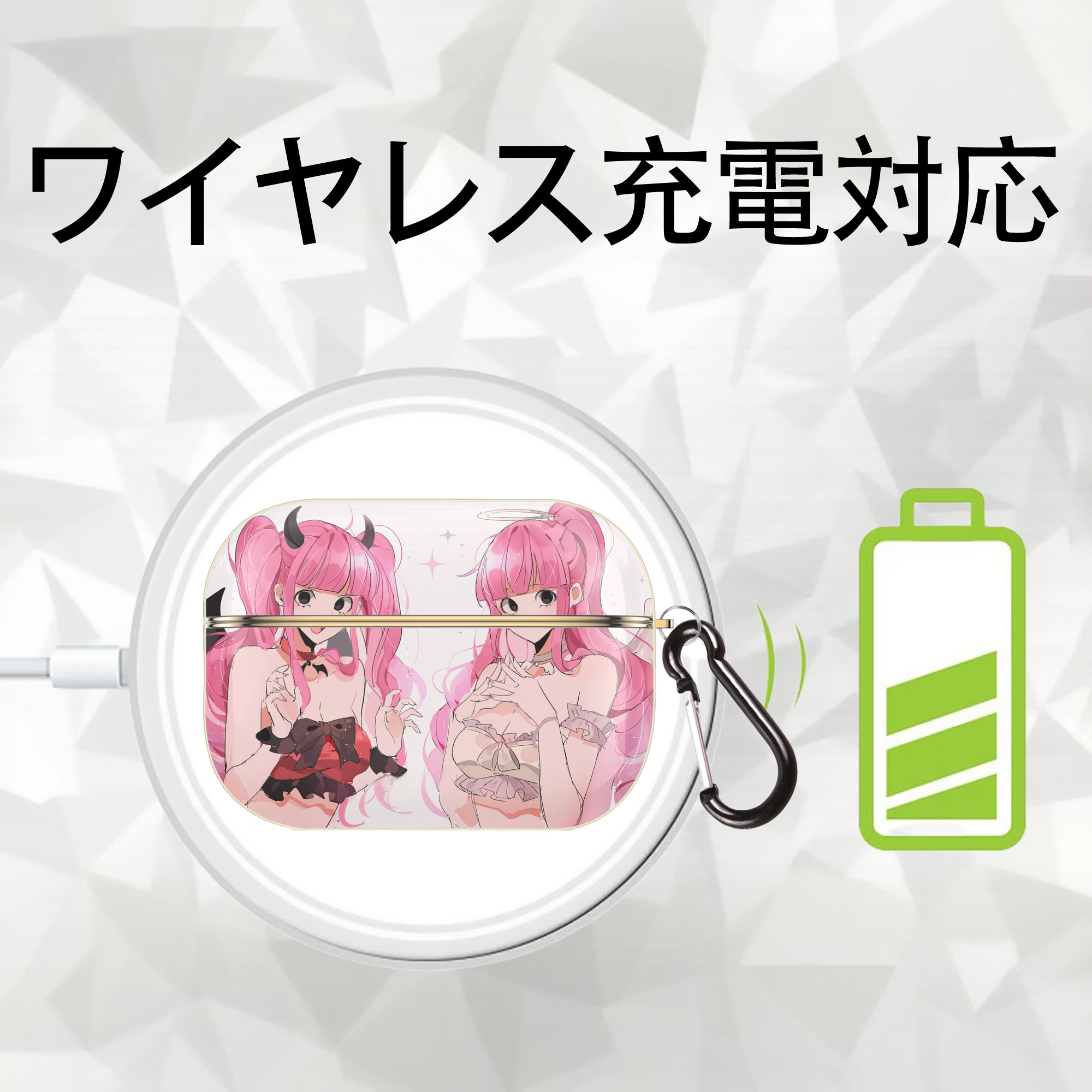 ワンピース ONE PIECE 【AirPods Pro用】ハードシェル保護ケース｜耐衝撃・防指紋・カラビナ付き商品仕様