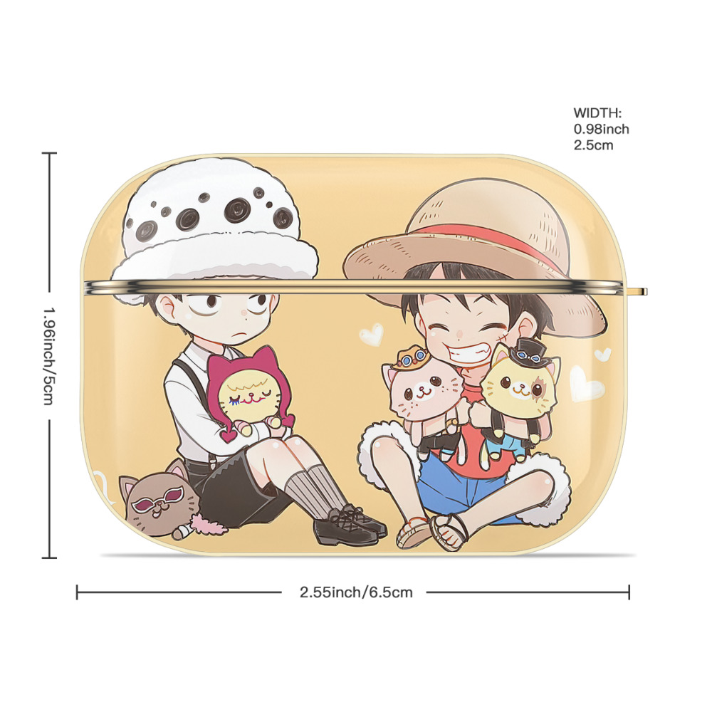ワンピース ONE PIECE 【AirPods Pro用】ハードシェル保護ケース｜耐衝撃・防指紋・カラビナ付き商品仕様