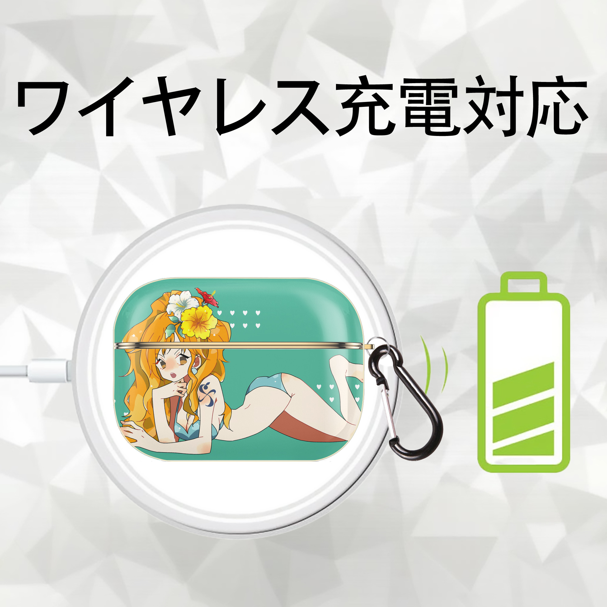 ワンピース ONE PIECE 【AirPods Pro用】ハードシェル保護ケース｜耐衝撃・防指紋・カラビナ付き商品仕様