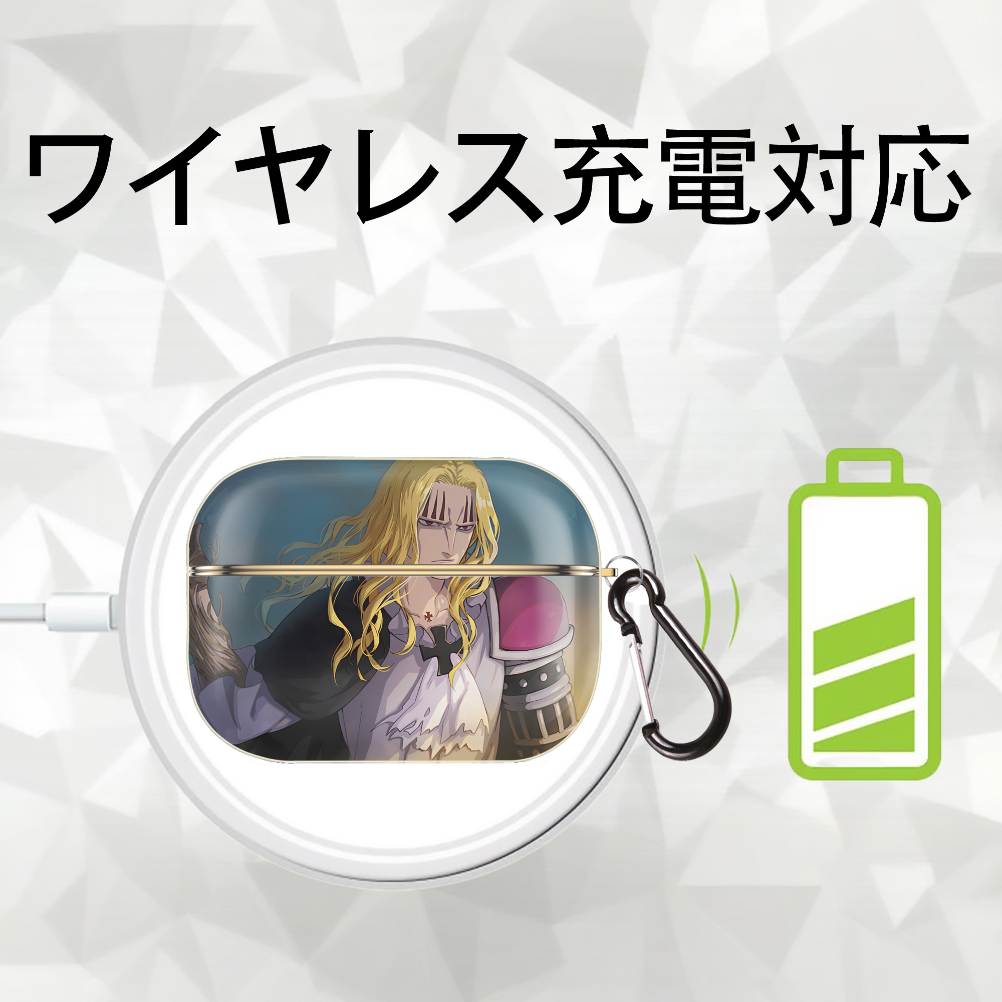 ワンピース ONE PIECE 【AirPods Pro用】ハードシェル保護ケース｜耐衝撃・防指紋・カラビナ付き商品仕様