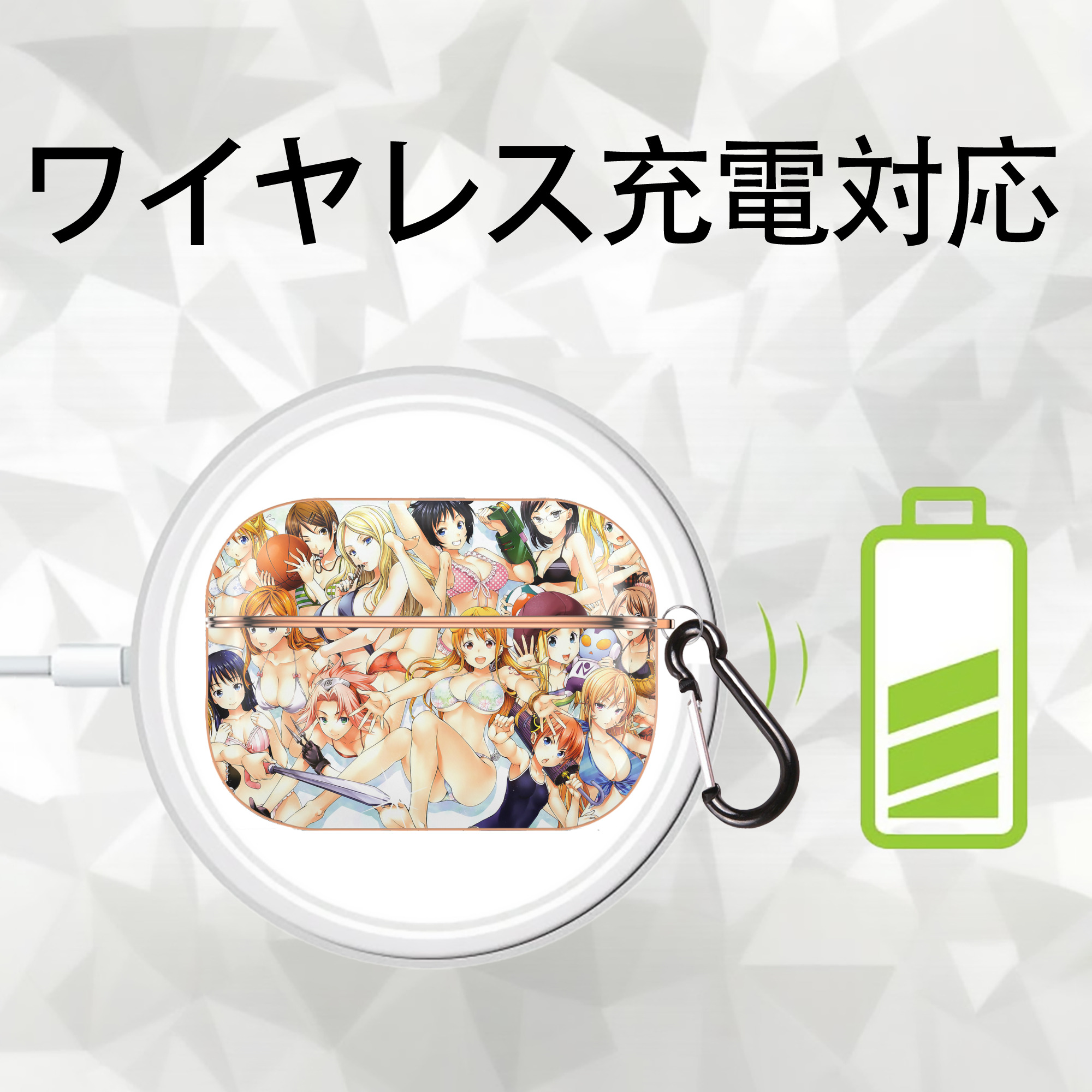 ワンピース ONE PIECE 【AirPods Pro用】ハードシェル保護ケース｜耐衝撃・防指紋・カラビナ付き商品仕様
