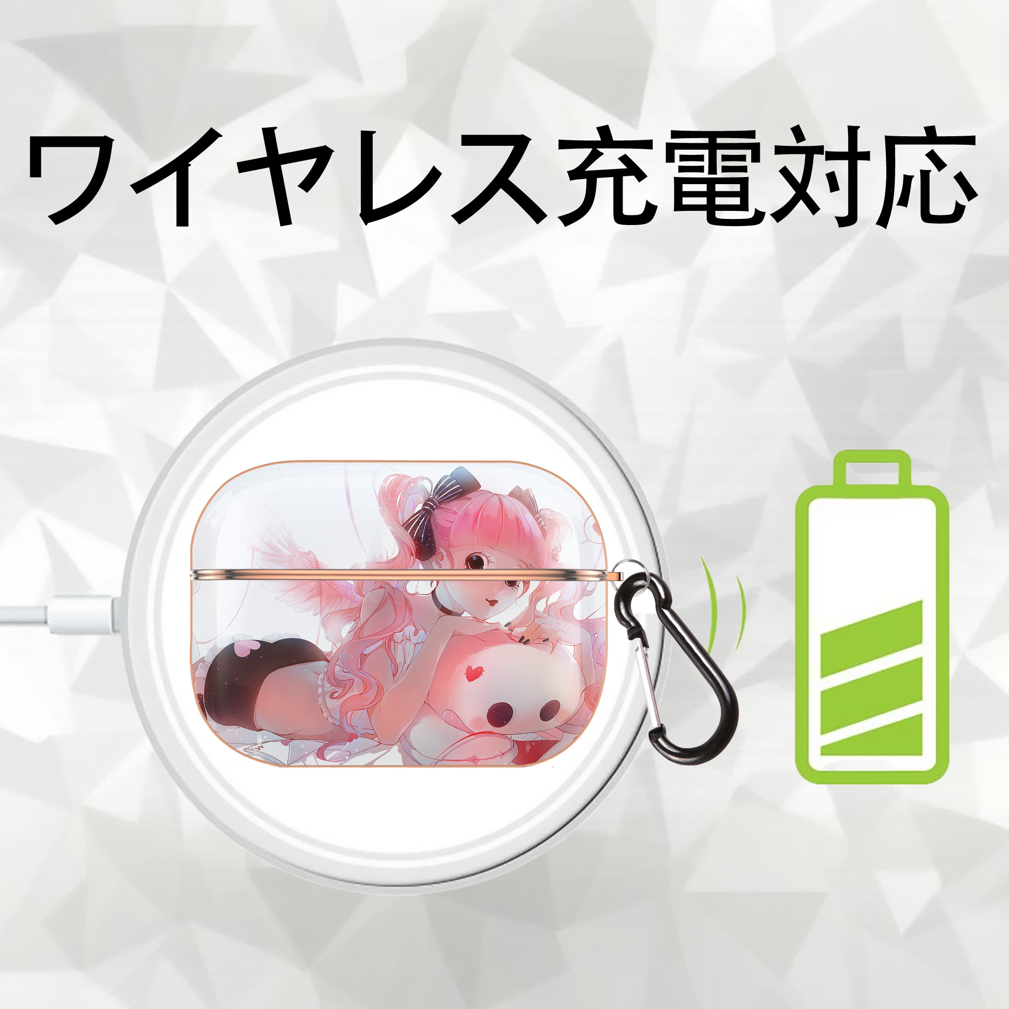 ワンピース ONE PIECE 【AirPods Pro用】ハードシェル保護ケース｜耐衝撃・防指紋・カラビナ付き商品仕様