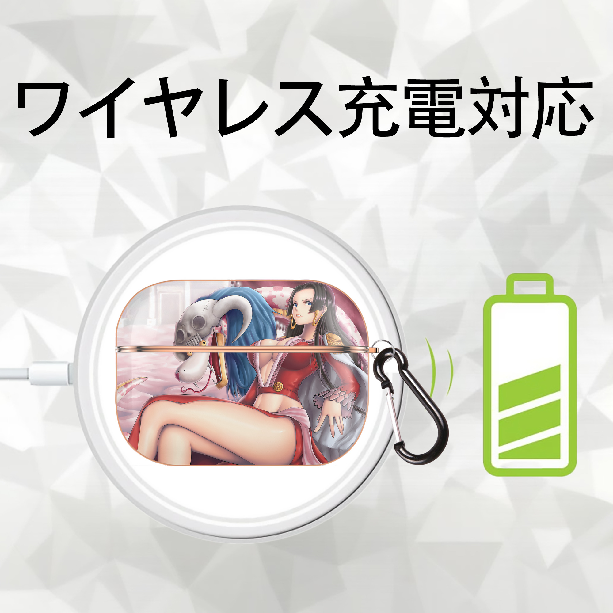 ワンピース ONE PIECE 【AirPods Pro用】ハードシェル保護ケース｜耐衝撃・防指紋・カラビナ付き商品仕様