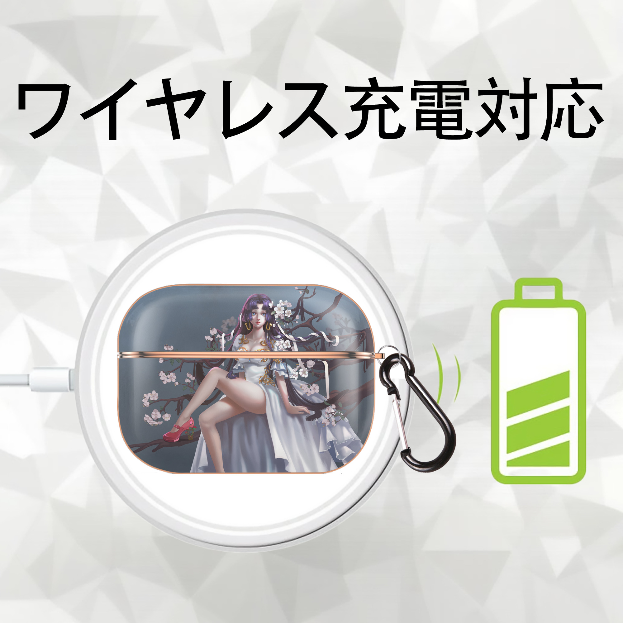 ワンピース ONE PIECE 【AirPods Pro用】ハードシェル保護ケース｜耐衝撃・防指紋・カラビナ付き商品仕様