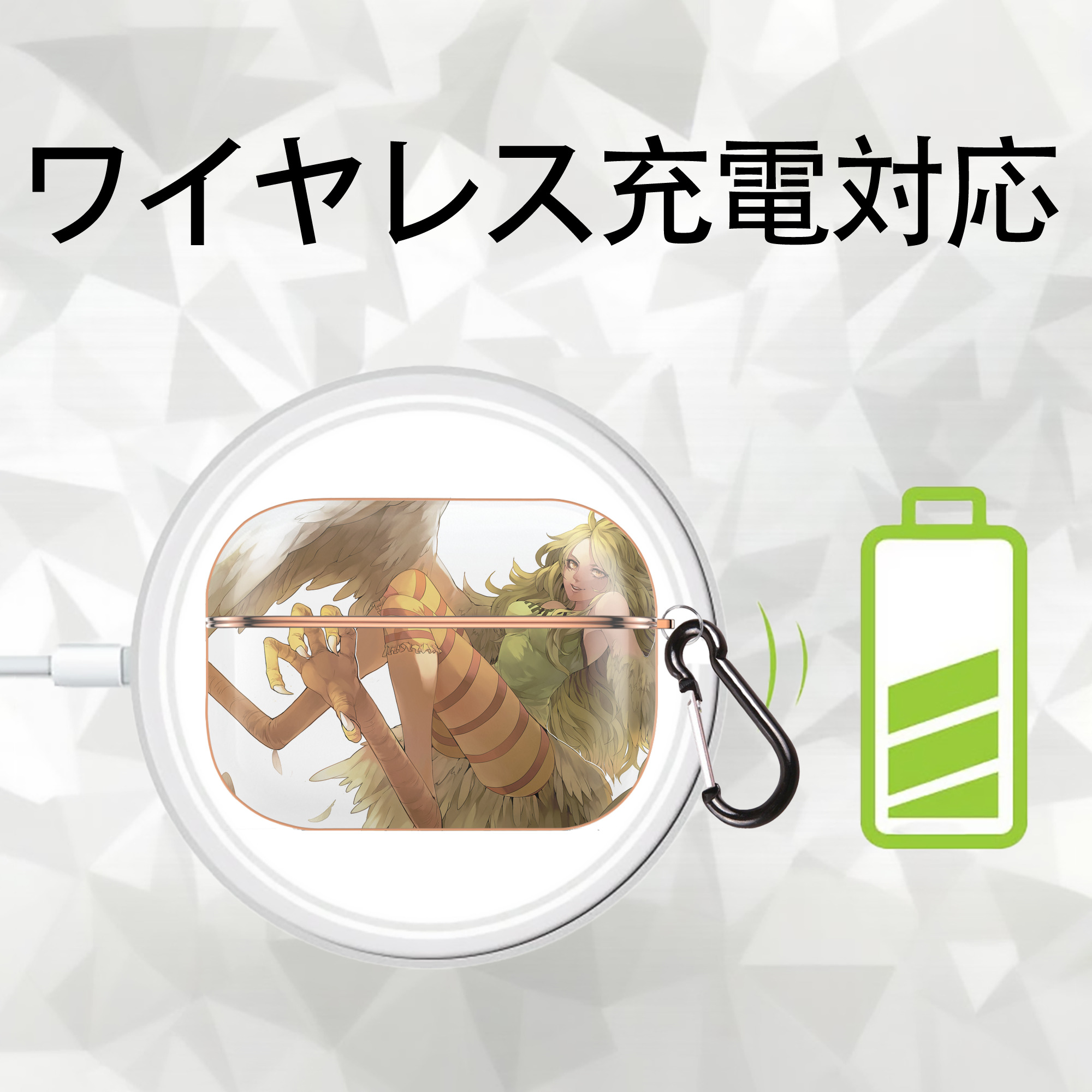 ワンピース ONE PIECE 【AirPods Pro用】ハードシェル保護ケース｜耐衝撃・防指紋・カラビナ付き商品仕様