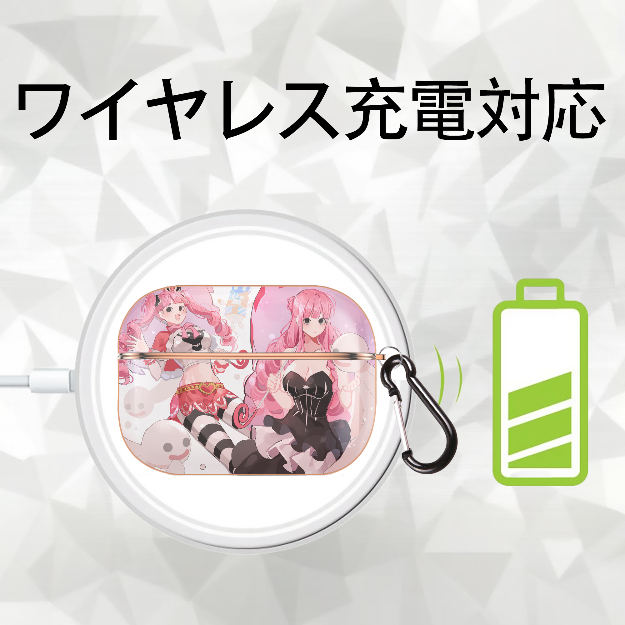 ワンピース ONE PIECE 【AirPods Pro用】ハードシェル保護ケース｜耐衝撃・防指紋・カラビナ付き商品仕様