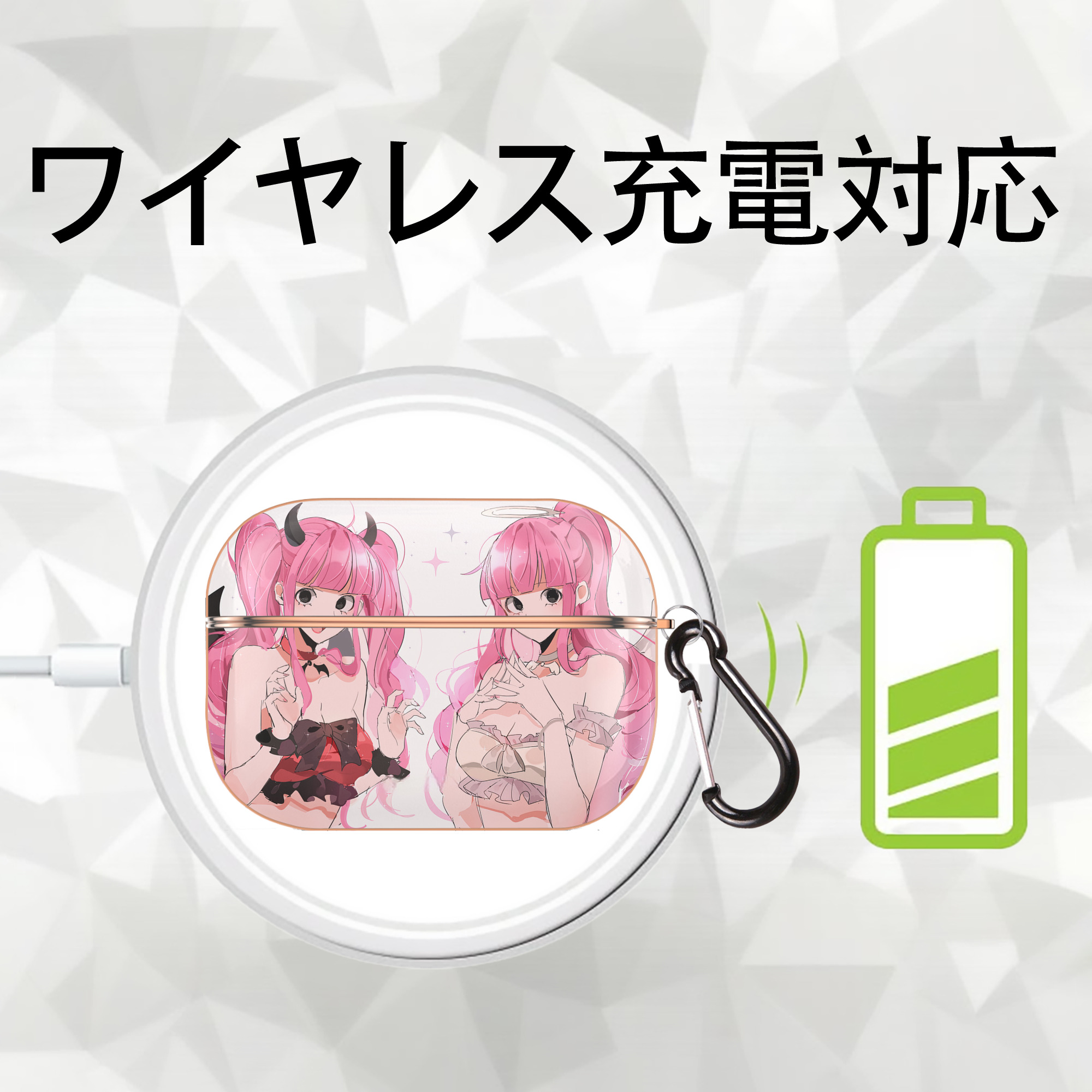 ワンピース ONE PIECE 【AirPods Pro用】ハードシェル保護ケース｜耐衝撃・防指紋・カラビナ付き商品仕様
