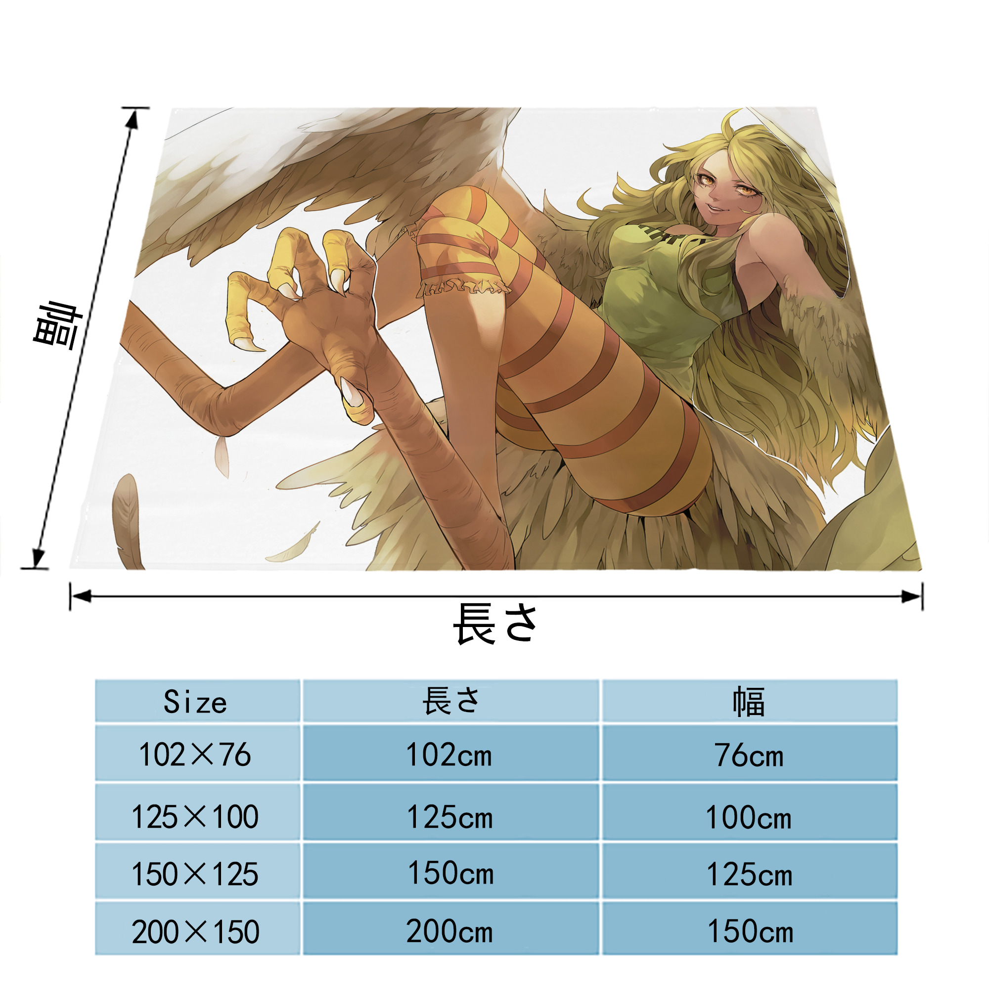 ワンピース ONE PIECE フランネルブランケット・多サイズ対応（横型）