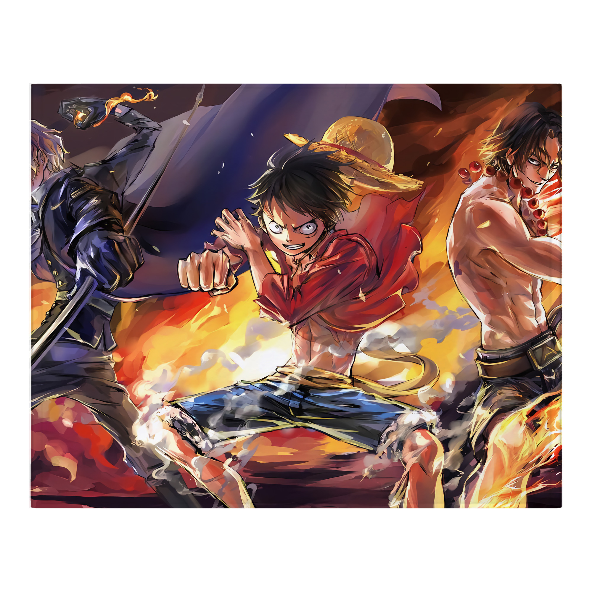 （画像用） ワンピース ONE PIECE フランネルブランケット・多サイズ対応（横型）