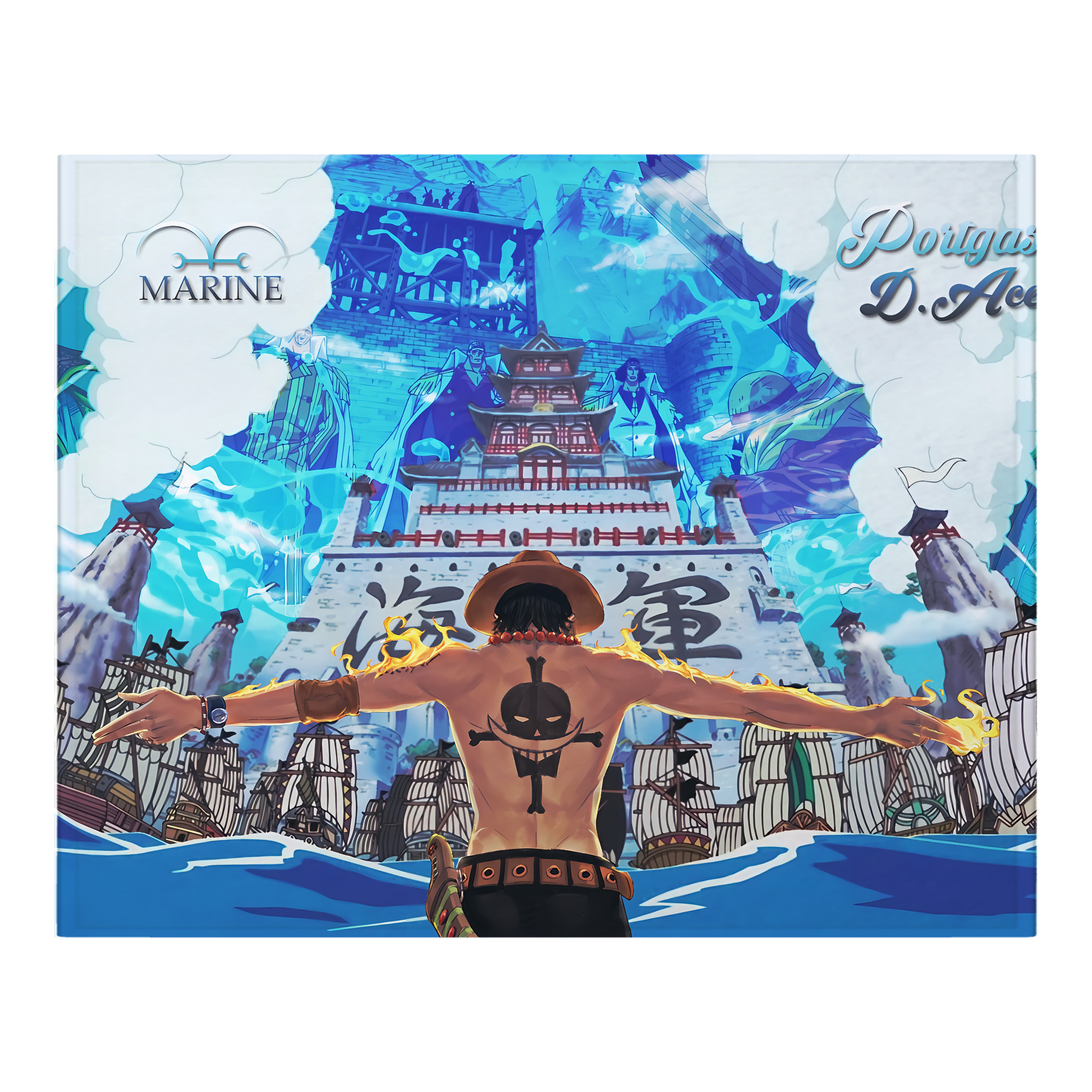 （画像用） ワンピース ONE PIECE フランネルブランケット・多サイズ対応（横型）