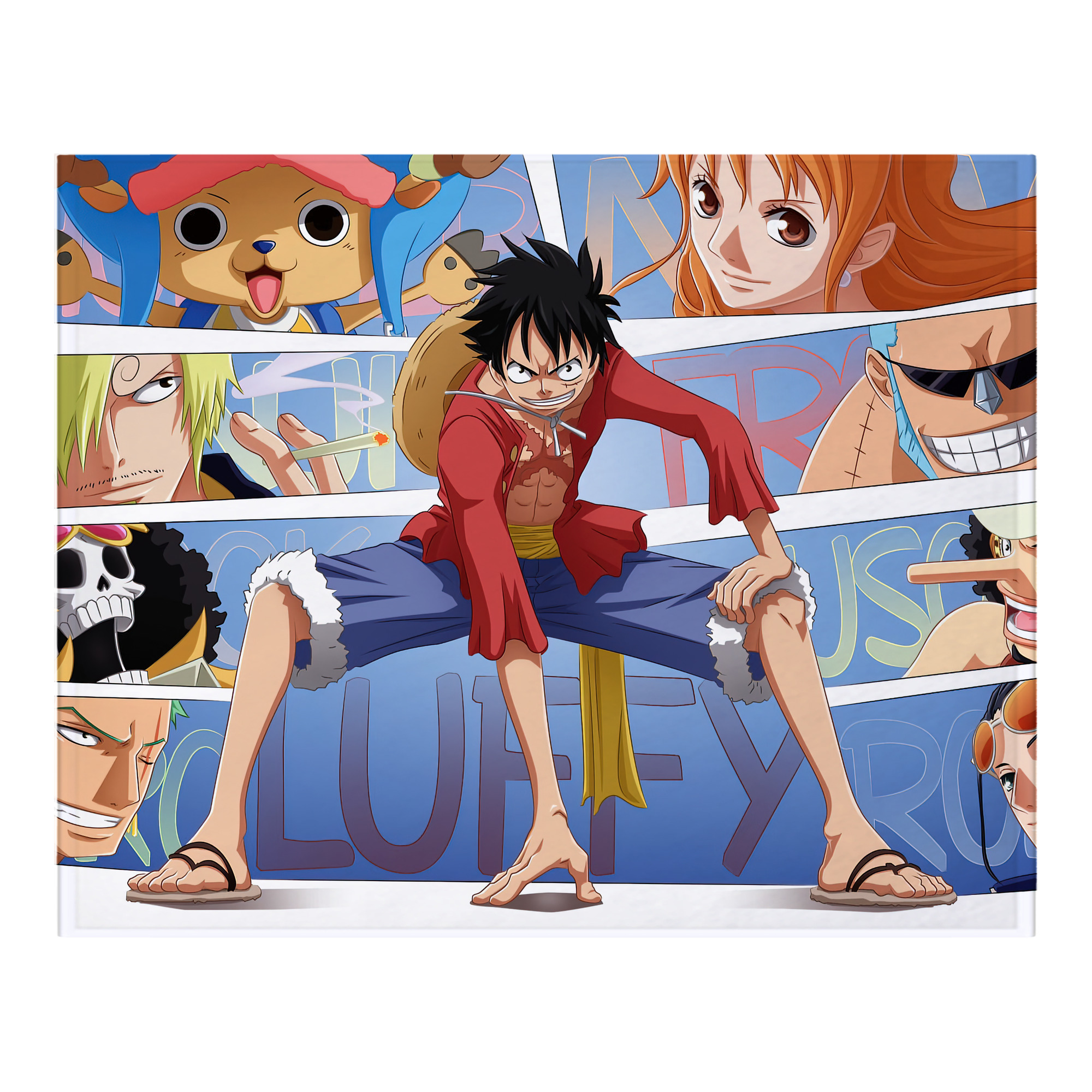 （画像用） ワンピース ONE PIECE フランネルブランケット・多サイズ対応（横型）